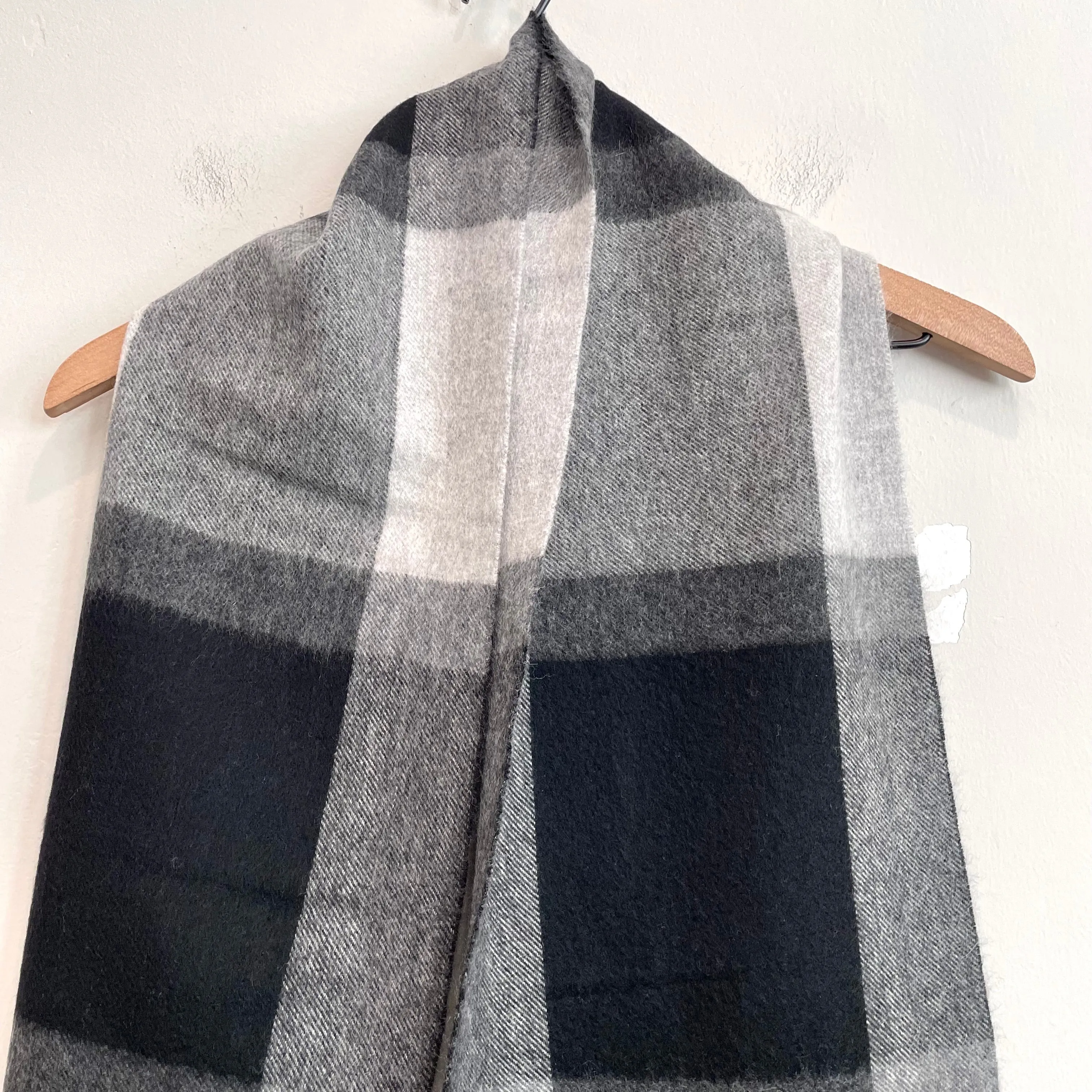Plaid Cashmere Scarf