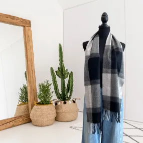 Plaid Cashmere Scarf