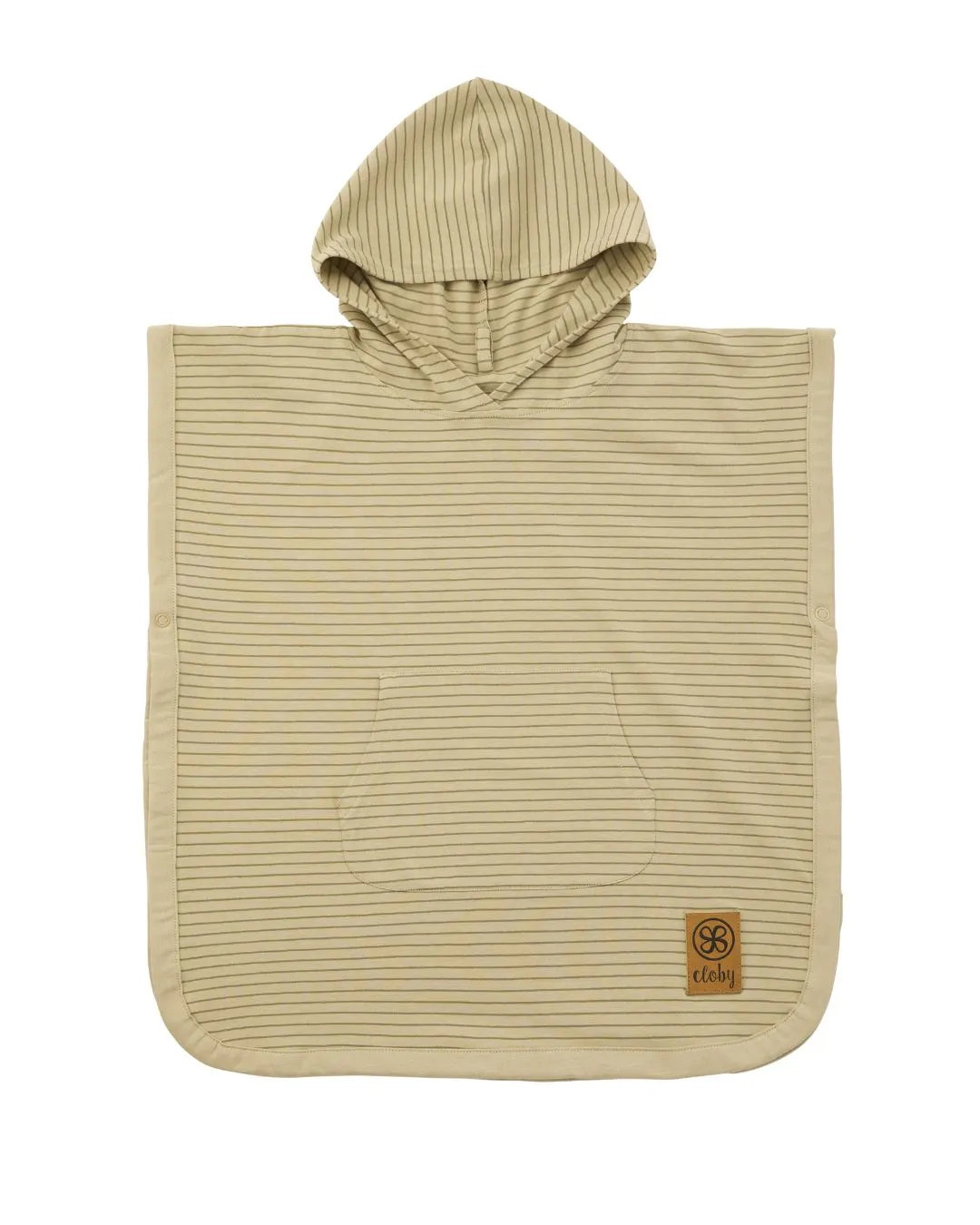 Poncho UV Stripes Sandy Beach/Olive Green