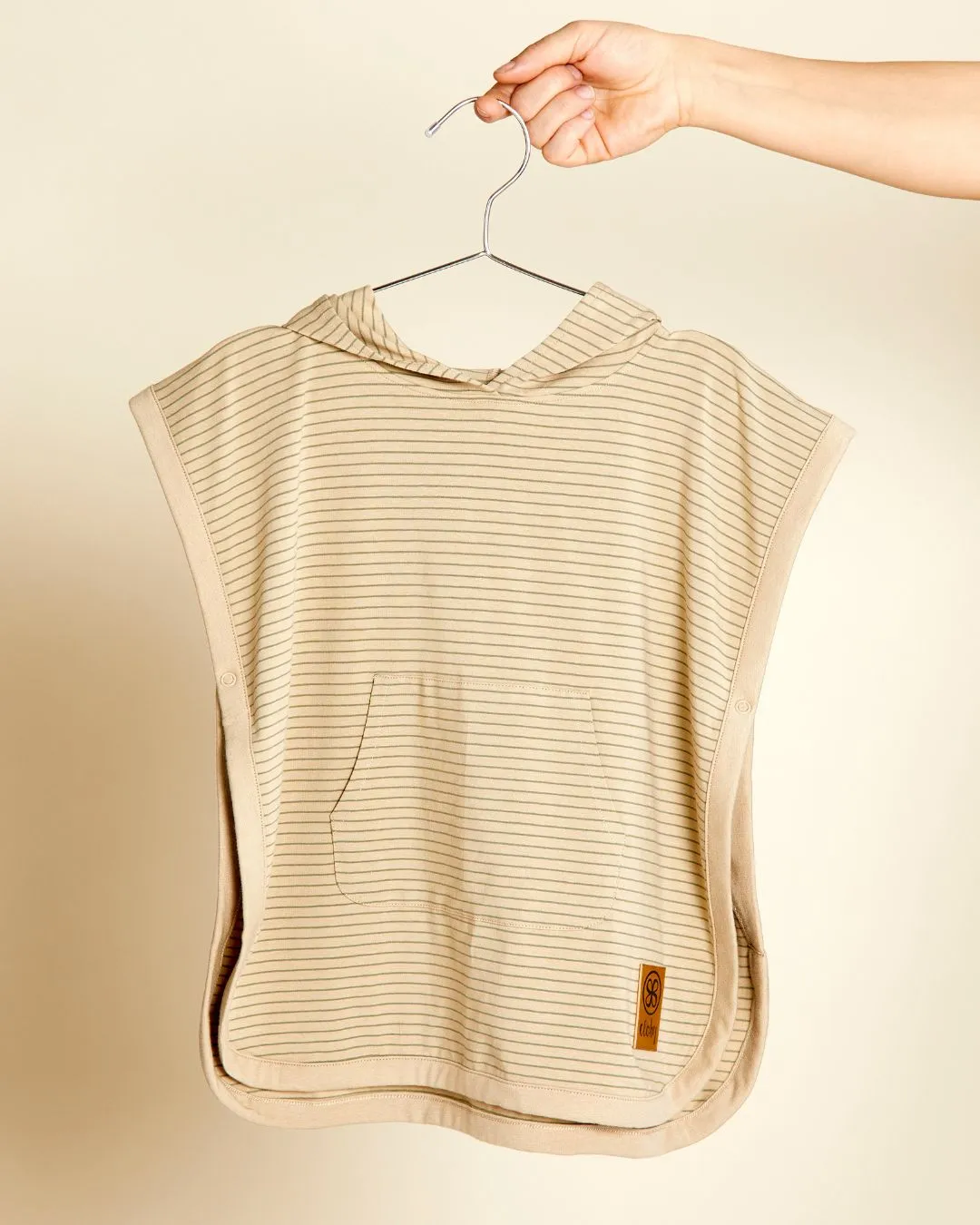 Poncho UV Stripes Sandy Beach/Olive Green
