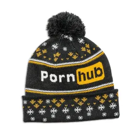 Pornhub Classic Christmas Pom Beanie