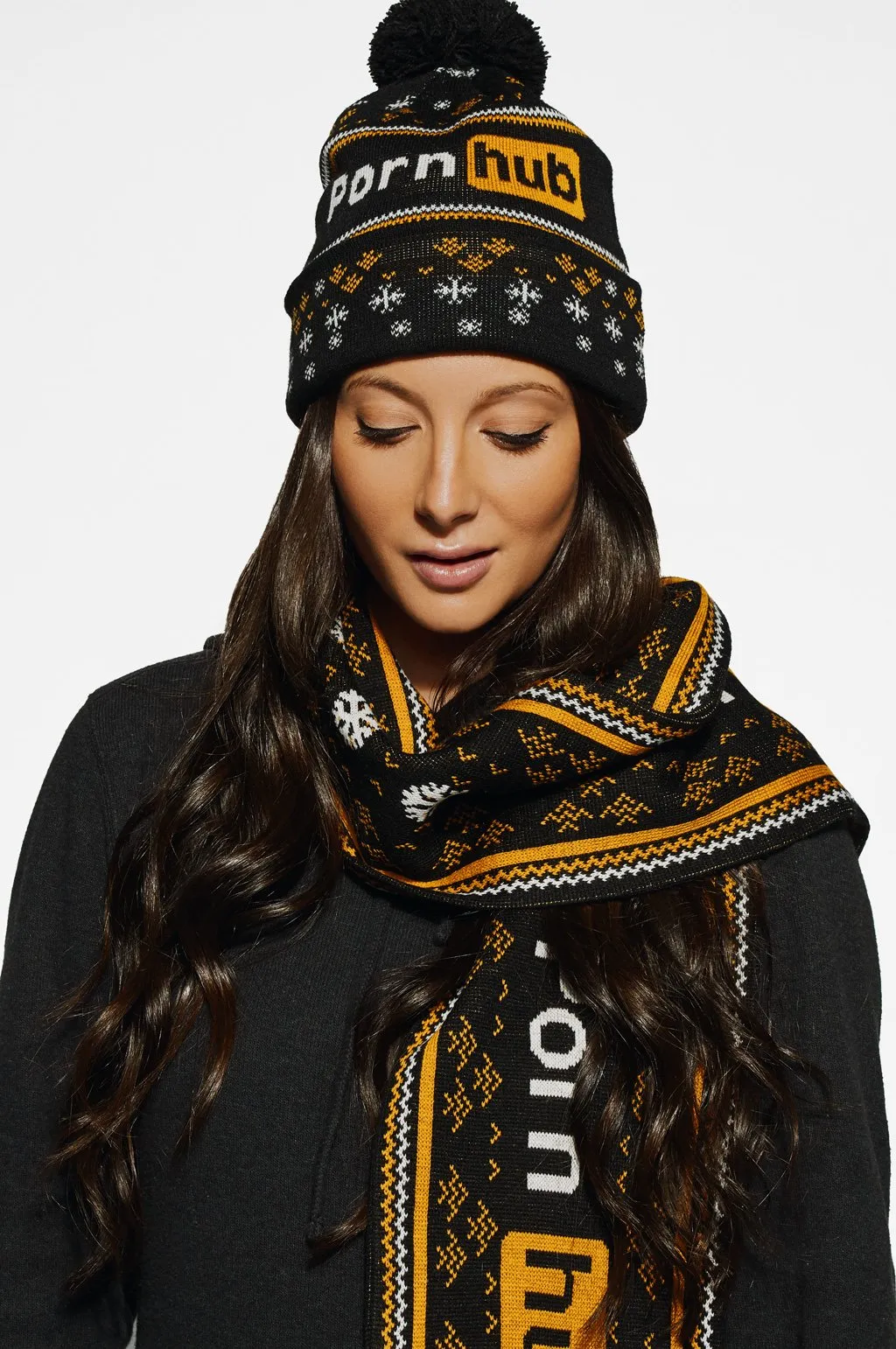 Pornhub Classic Christmas Pom Beanie