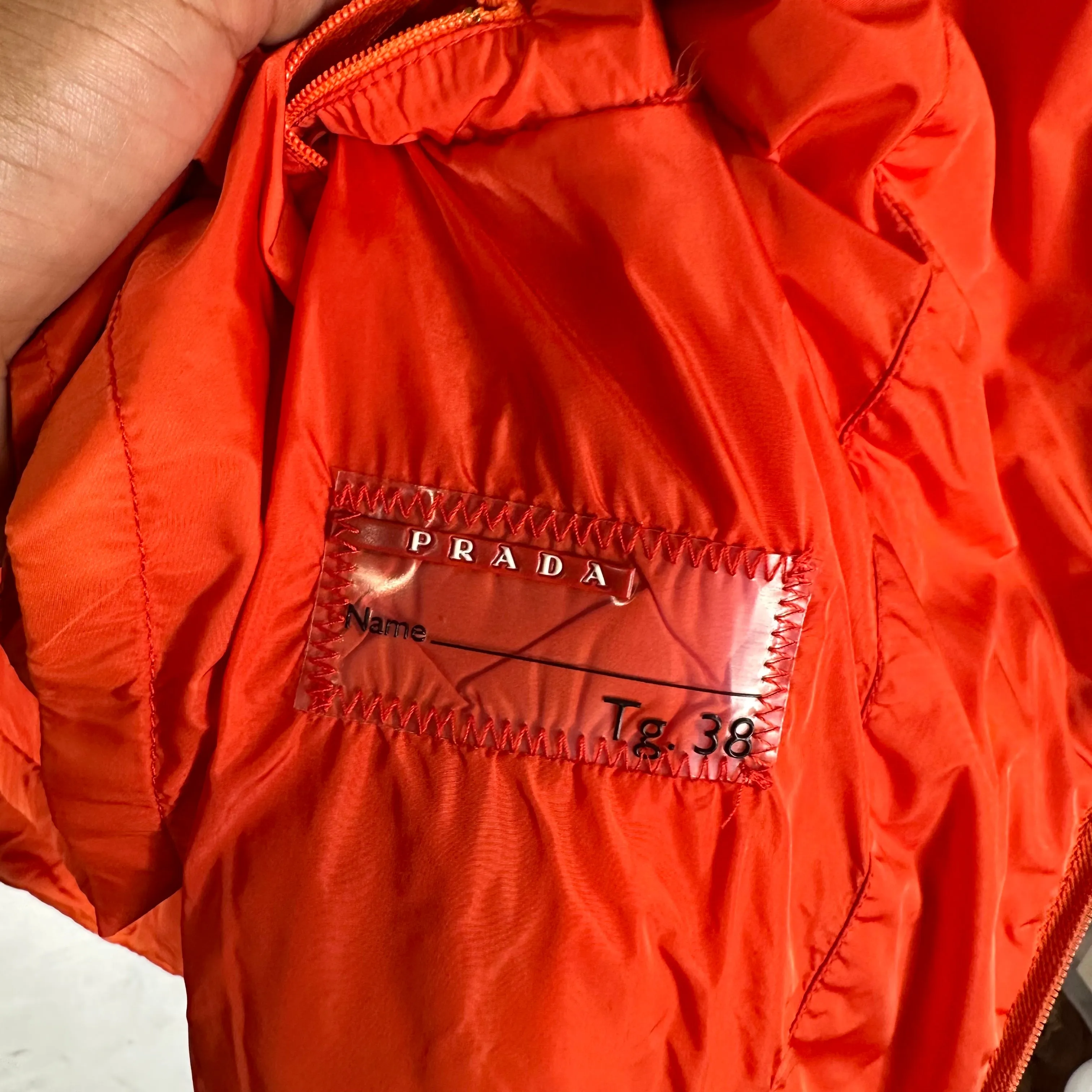 PRADA Sunfaded Orange Jacket