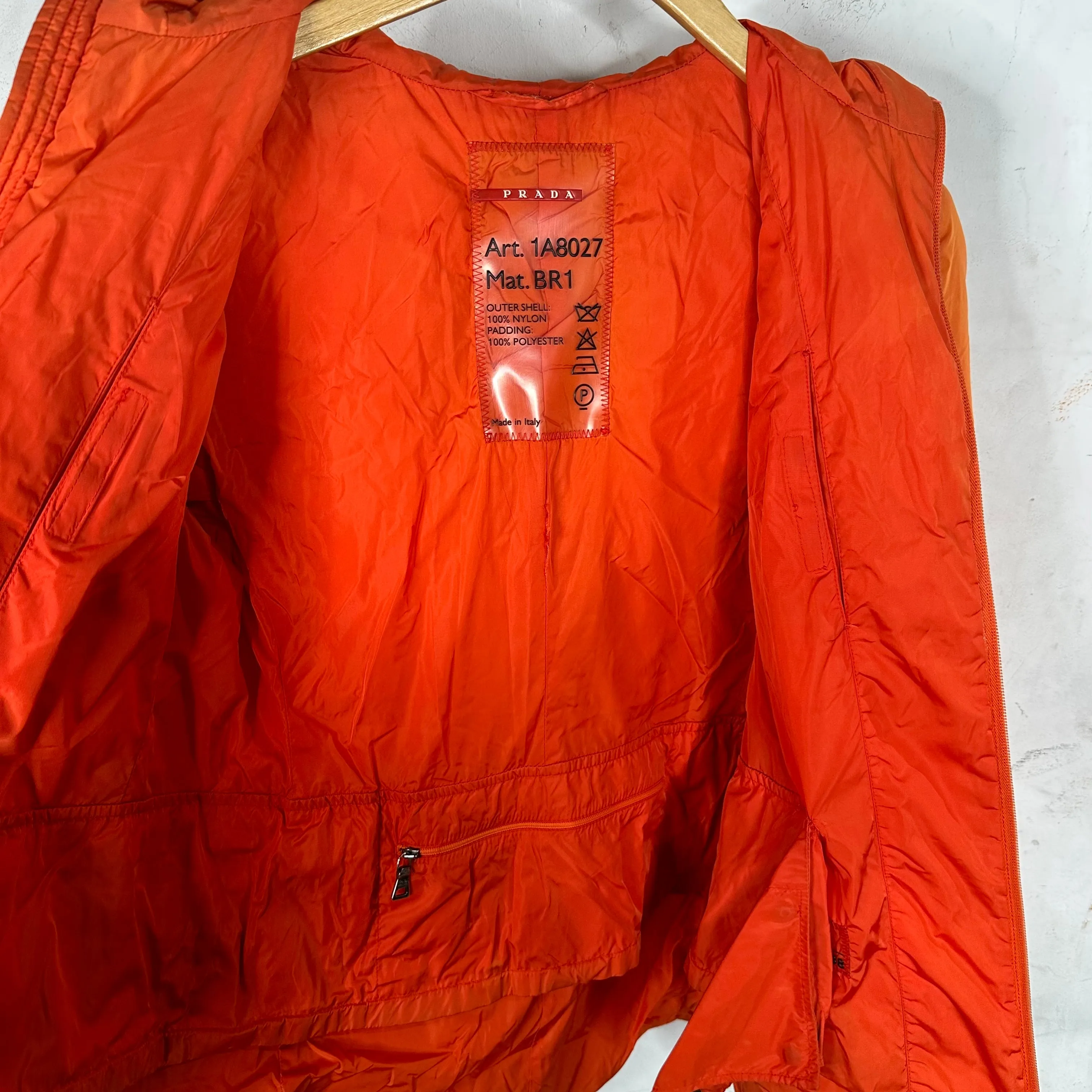 PRADA Sunfaded Orange Jacket