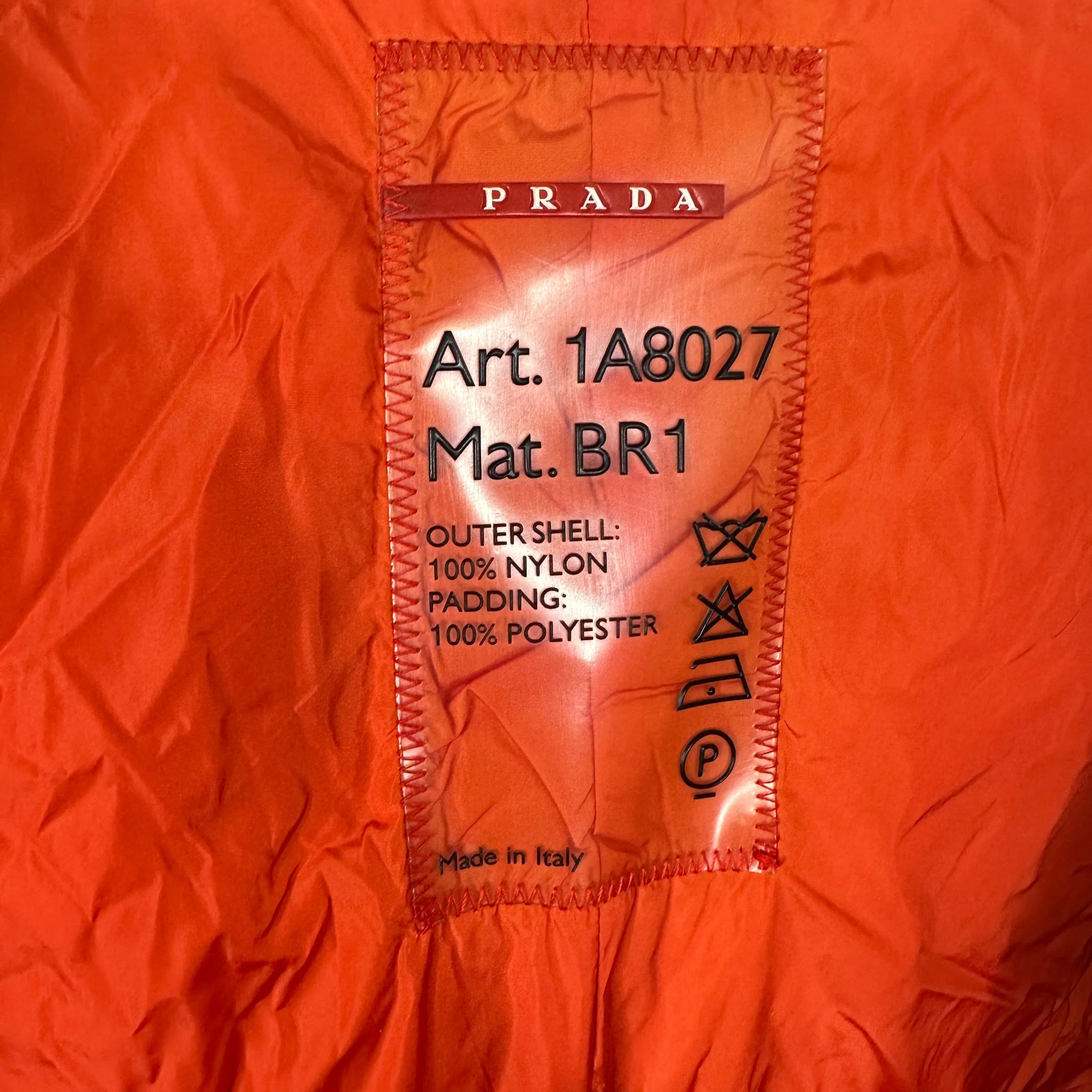 PRADA Sunfaded Orange Jacket