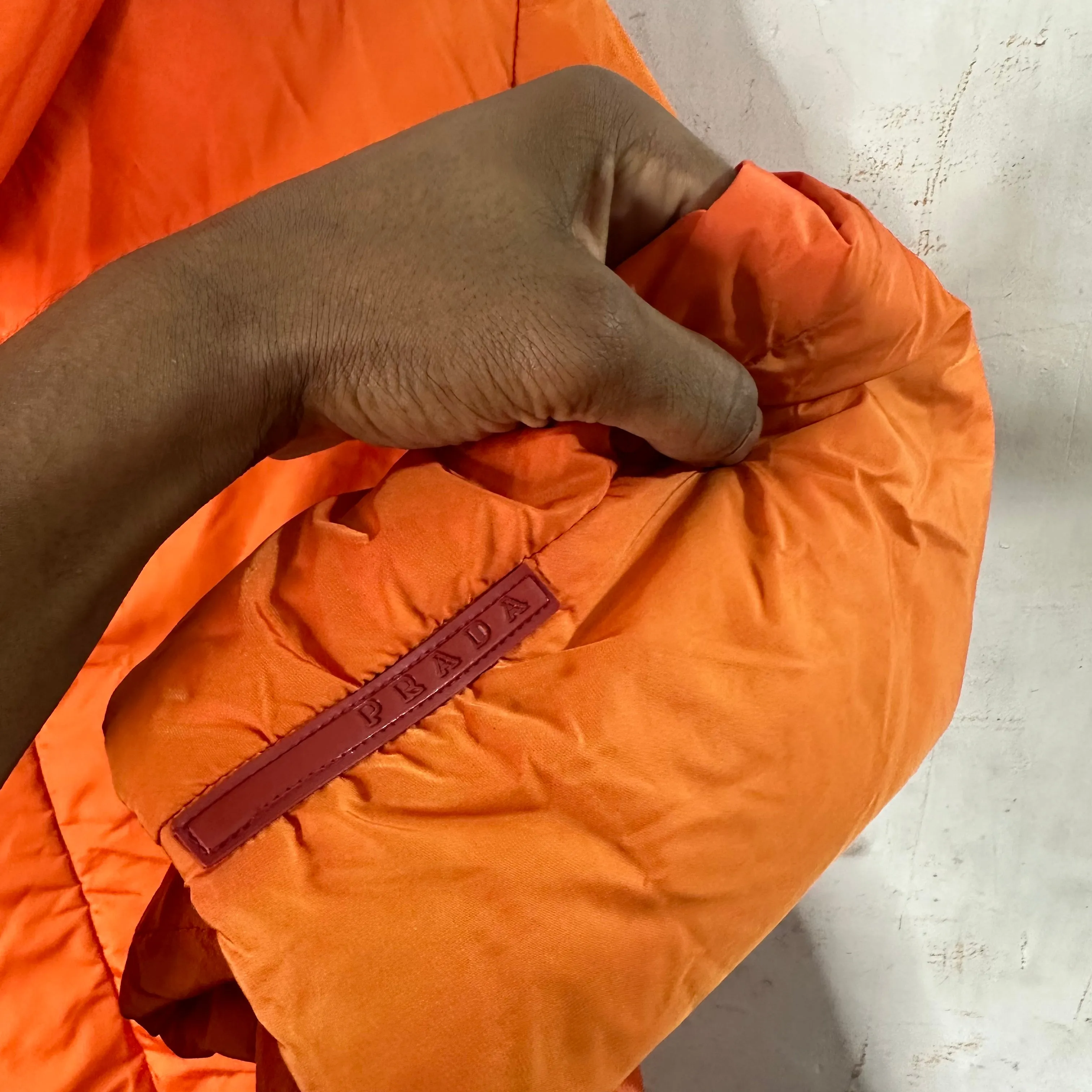 PRADA Sunfaded Orange Jacket