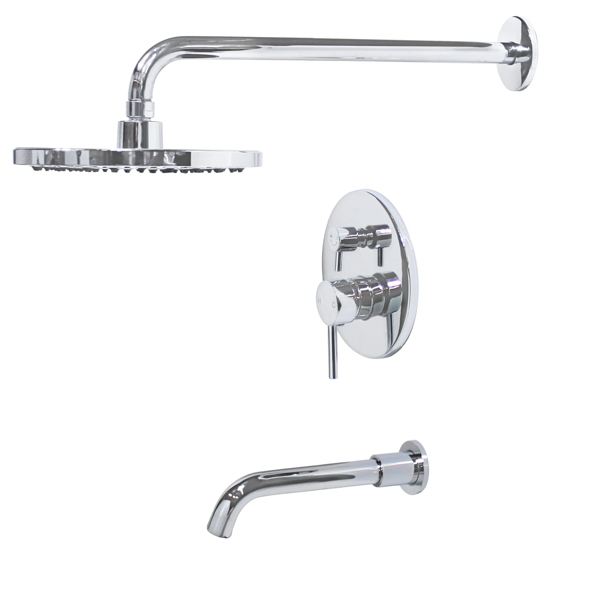 RADIANCE Shower and Bathtub Combo Set with Rough-in Valve - TBS-18015-TS Series
