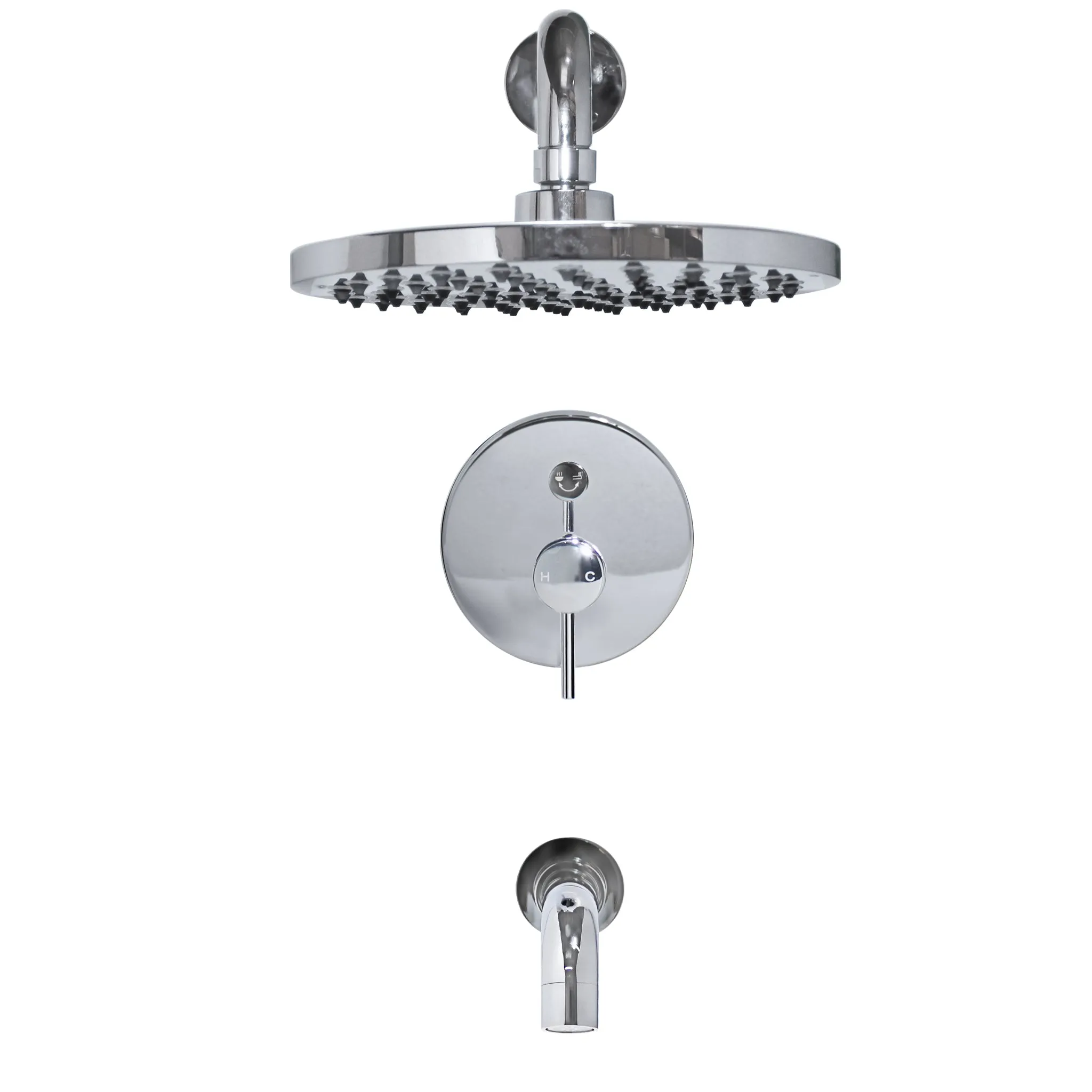 RADIANCE Shower and Bathtub Combo Set with Rough-in Valve - TBS-18015-TS Series
