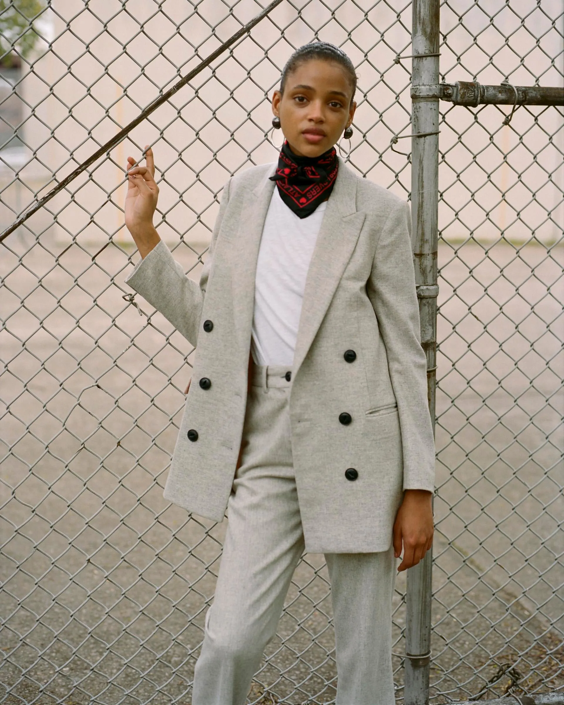 Rag & Bone Collection - Ellie Blazer Light Heather Grey