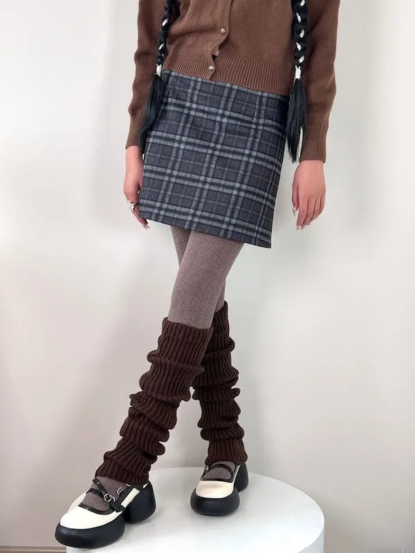 Retro thigh high jk leg warmers