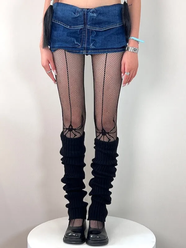 Retro thigh high jk leg warmers