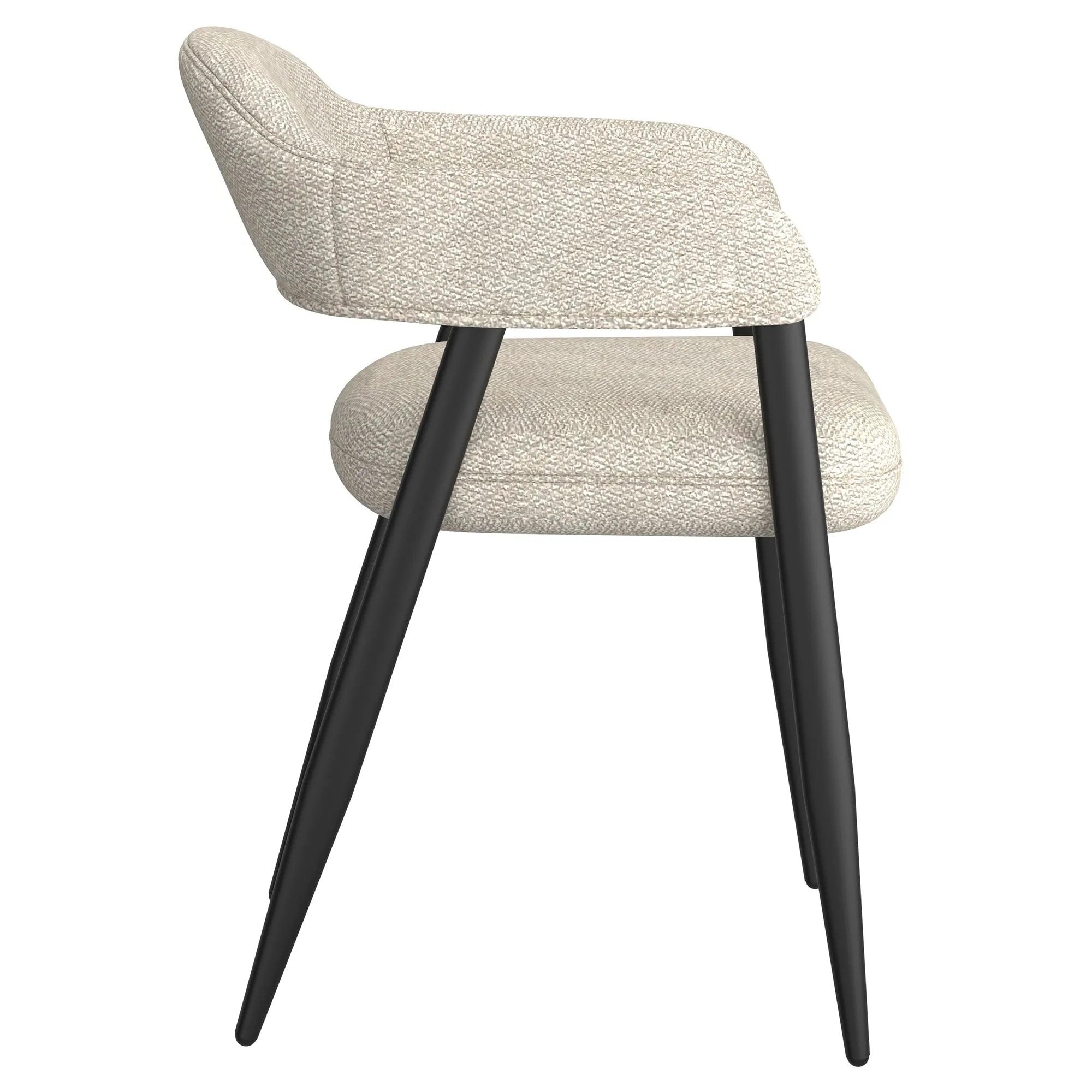 Round Back Dining Chairs | Set of 2 | Archer Cream
