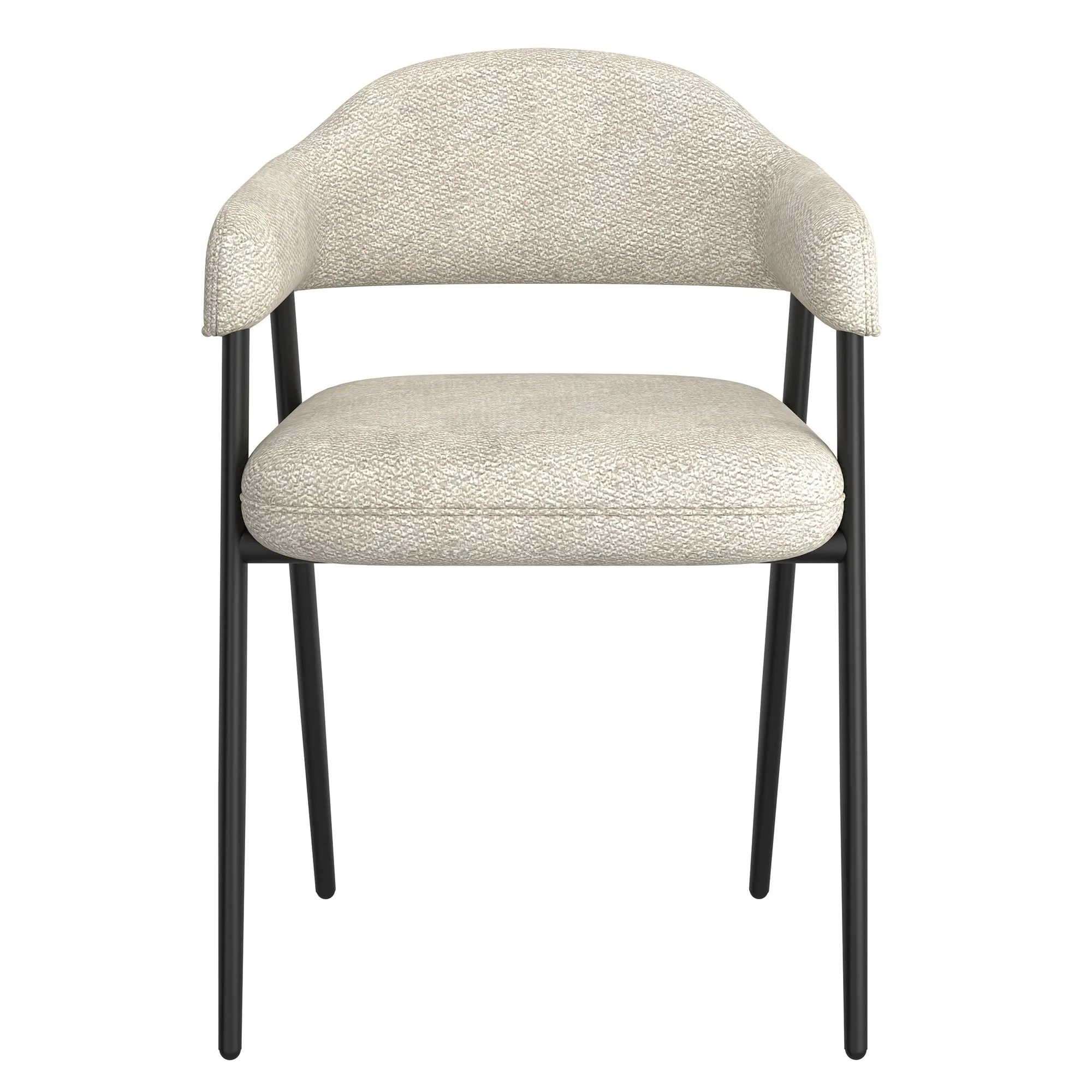 Round Back Dining Chairs | Set of 2 | Archer Cream