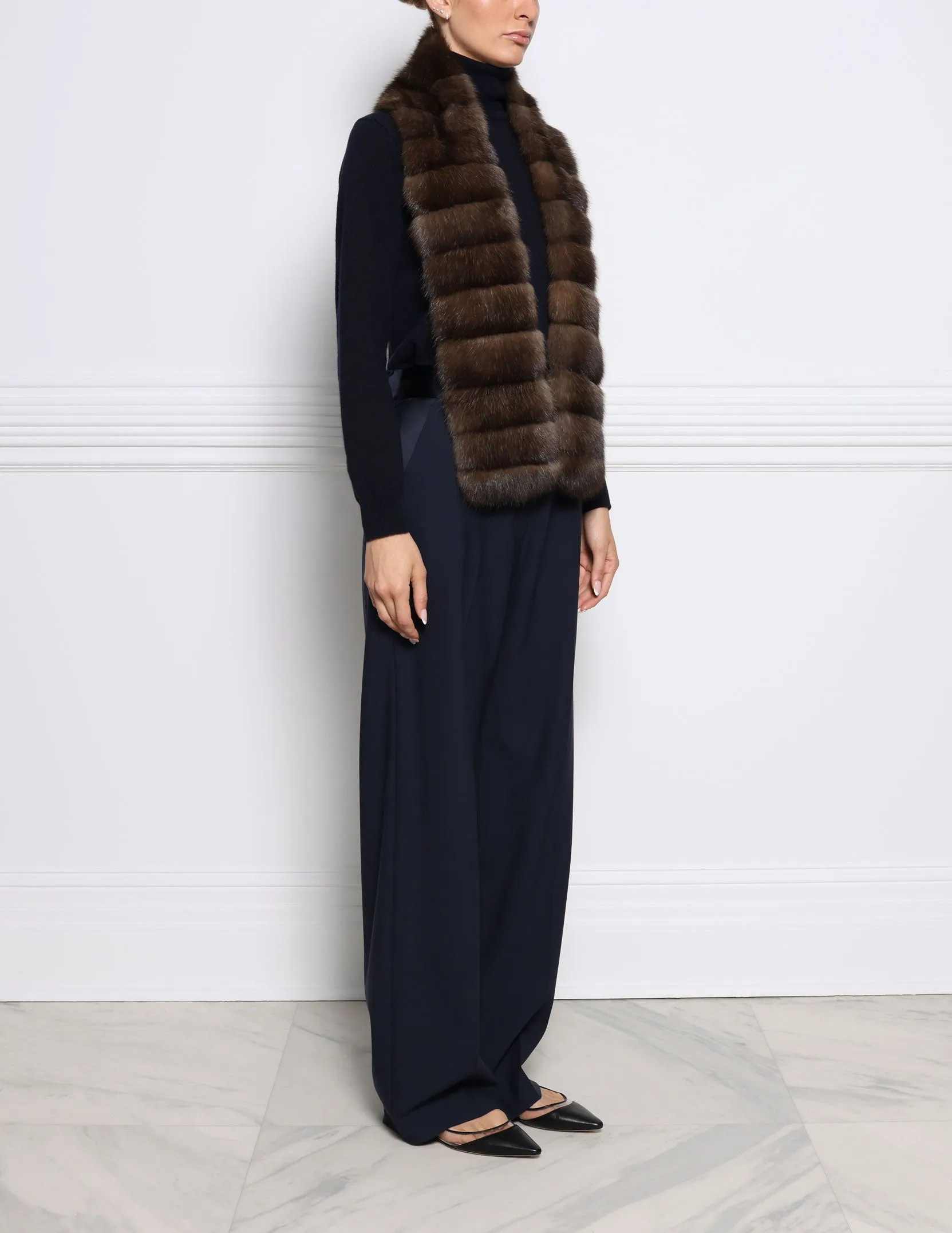 Russian Sable Fur Scarf