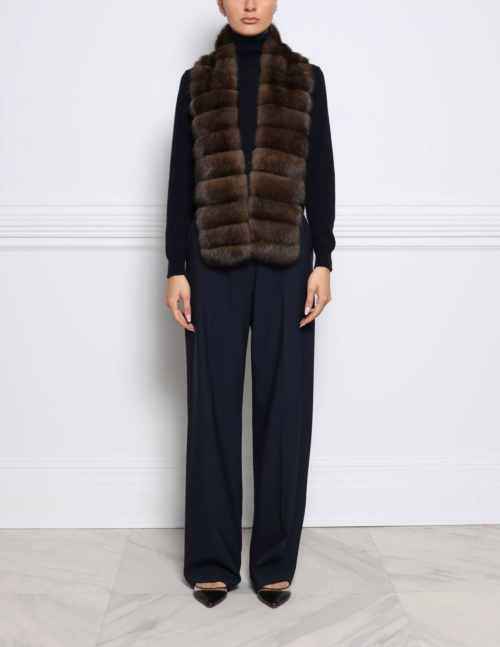 Russian Sable Fur Scarf