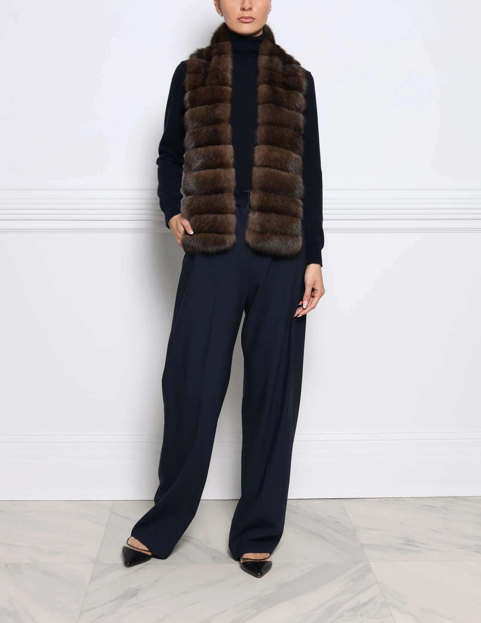 Russian Sable Fur Scarf