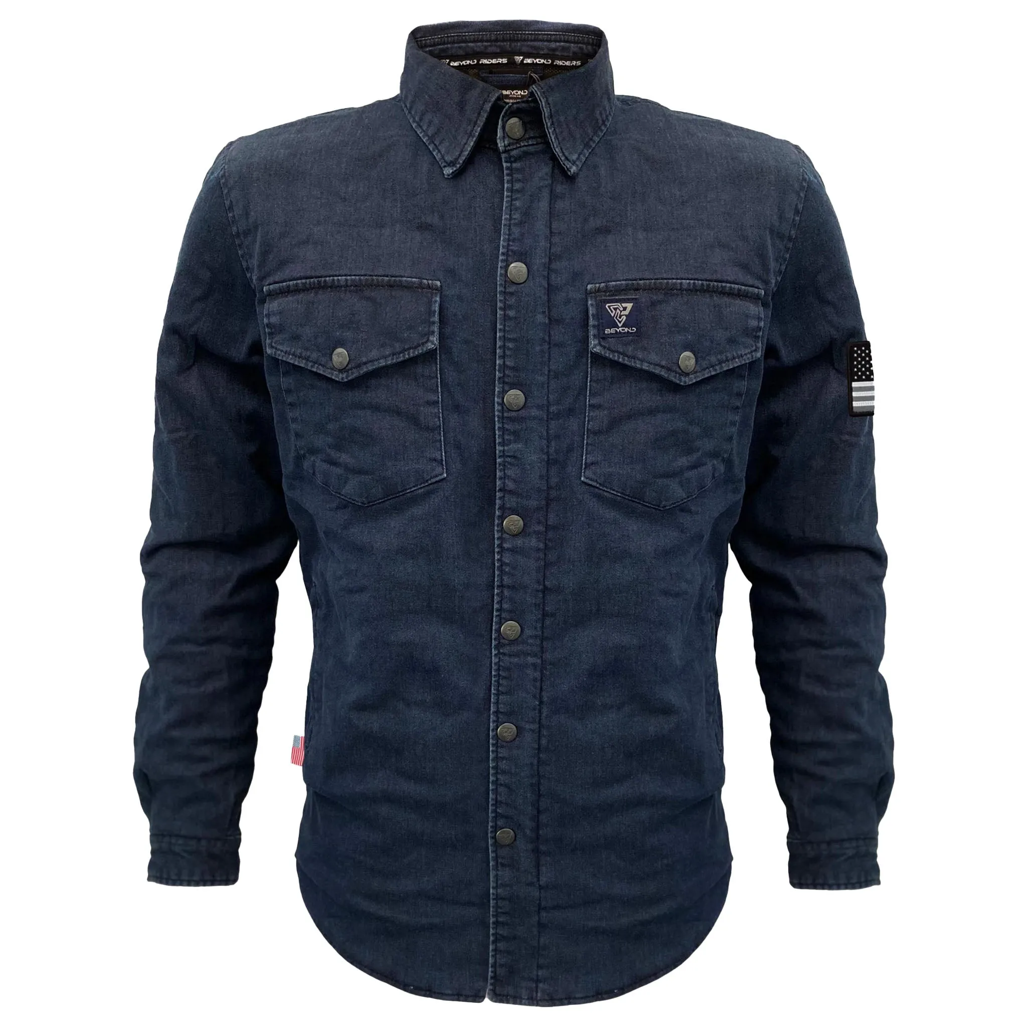 SALE Protective Jeans Jacket - Blue Indigo with Pads