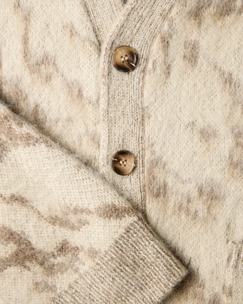 Shinzo Tora Tan Mohair Cardigan