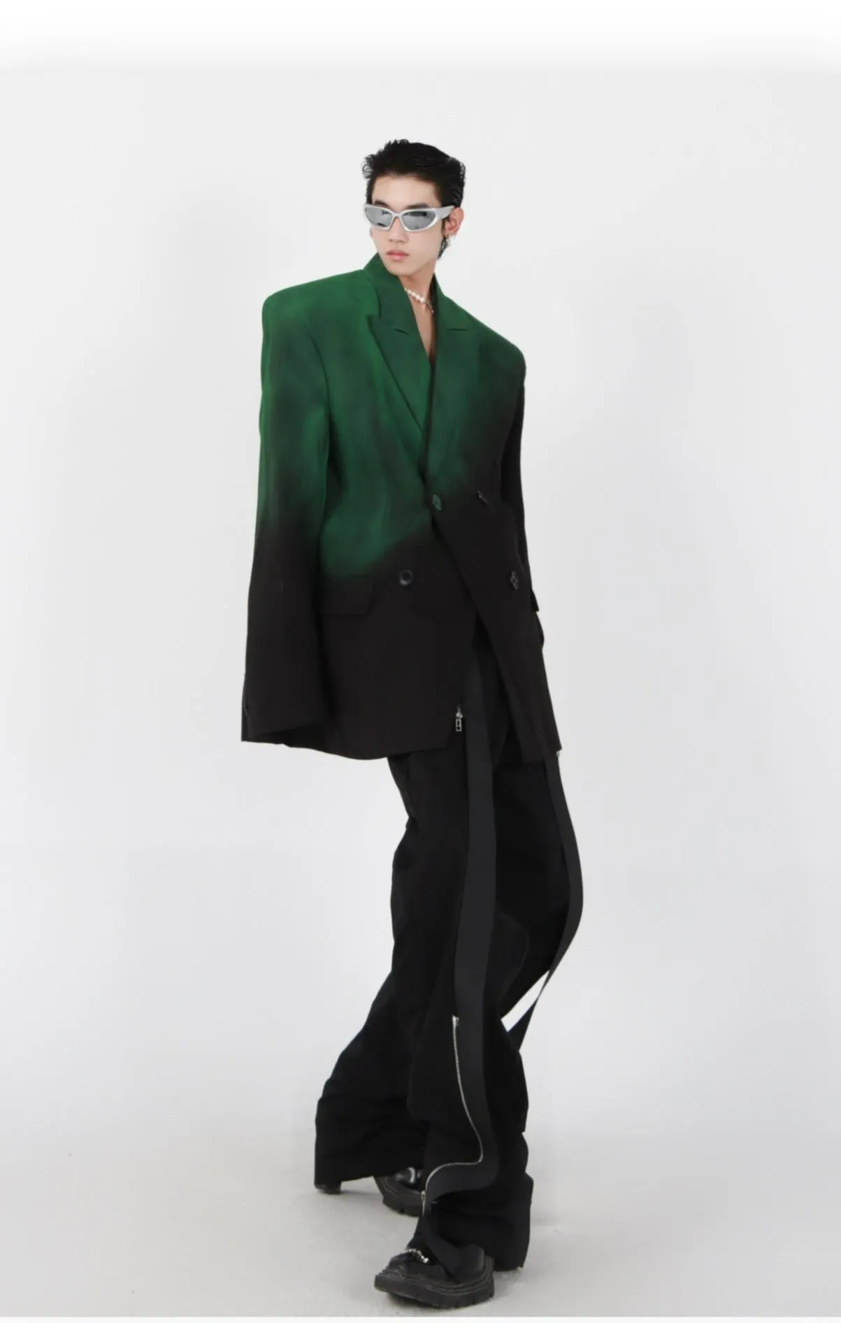 Solid Gradient Blazer