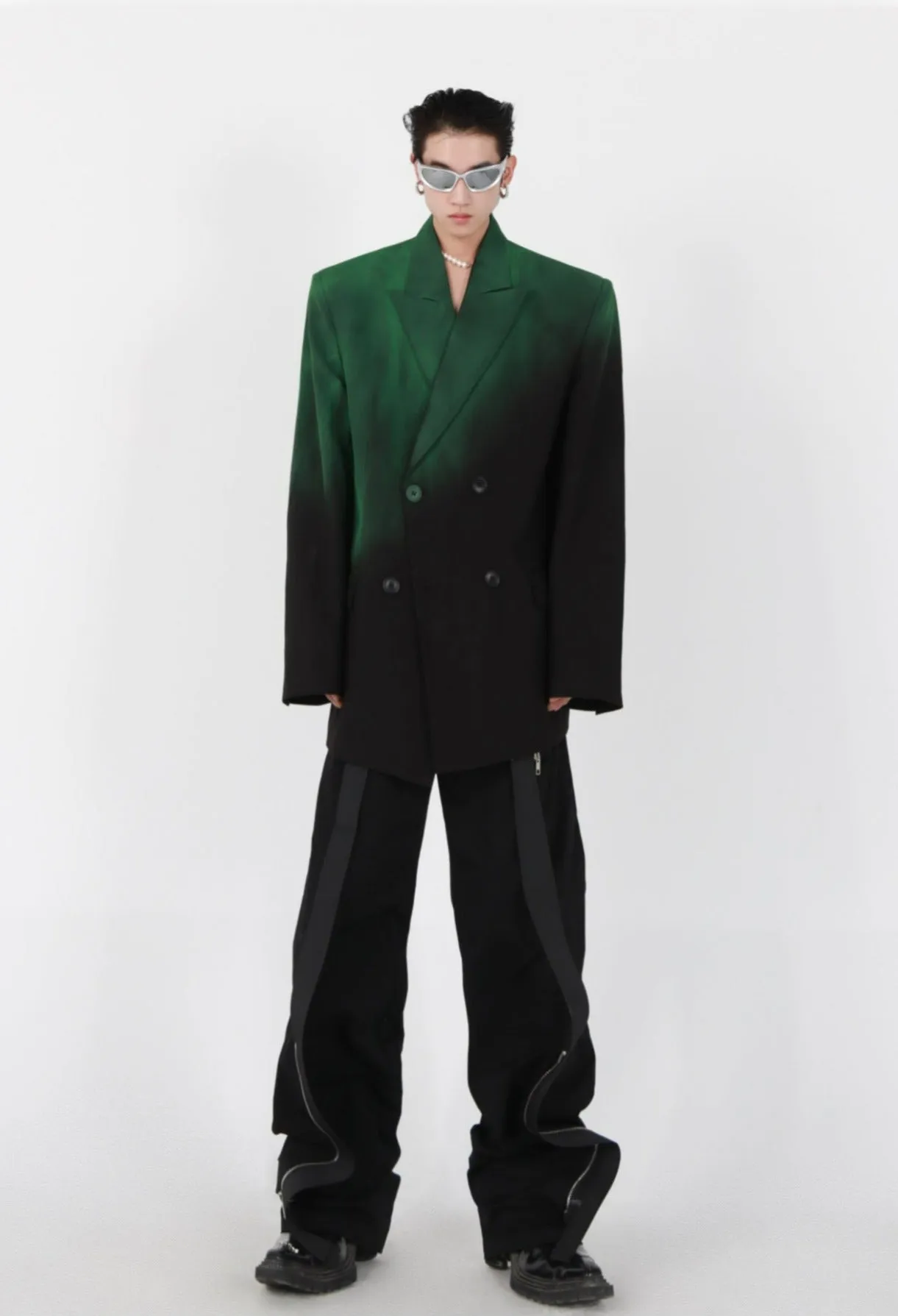 Solid Gradient Blazer
