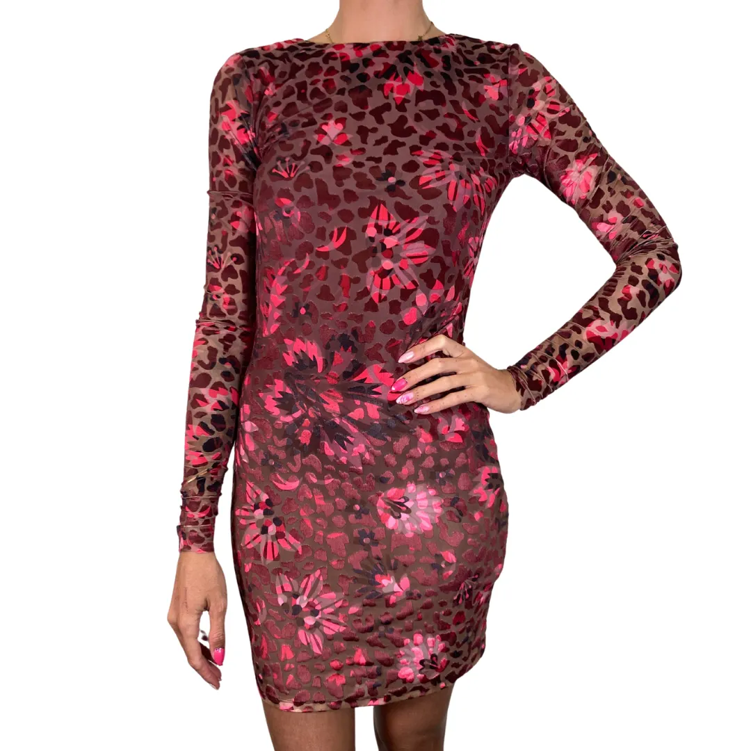 Ted Baker Pink Floral Leopard Dress