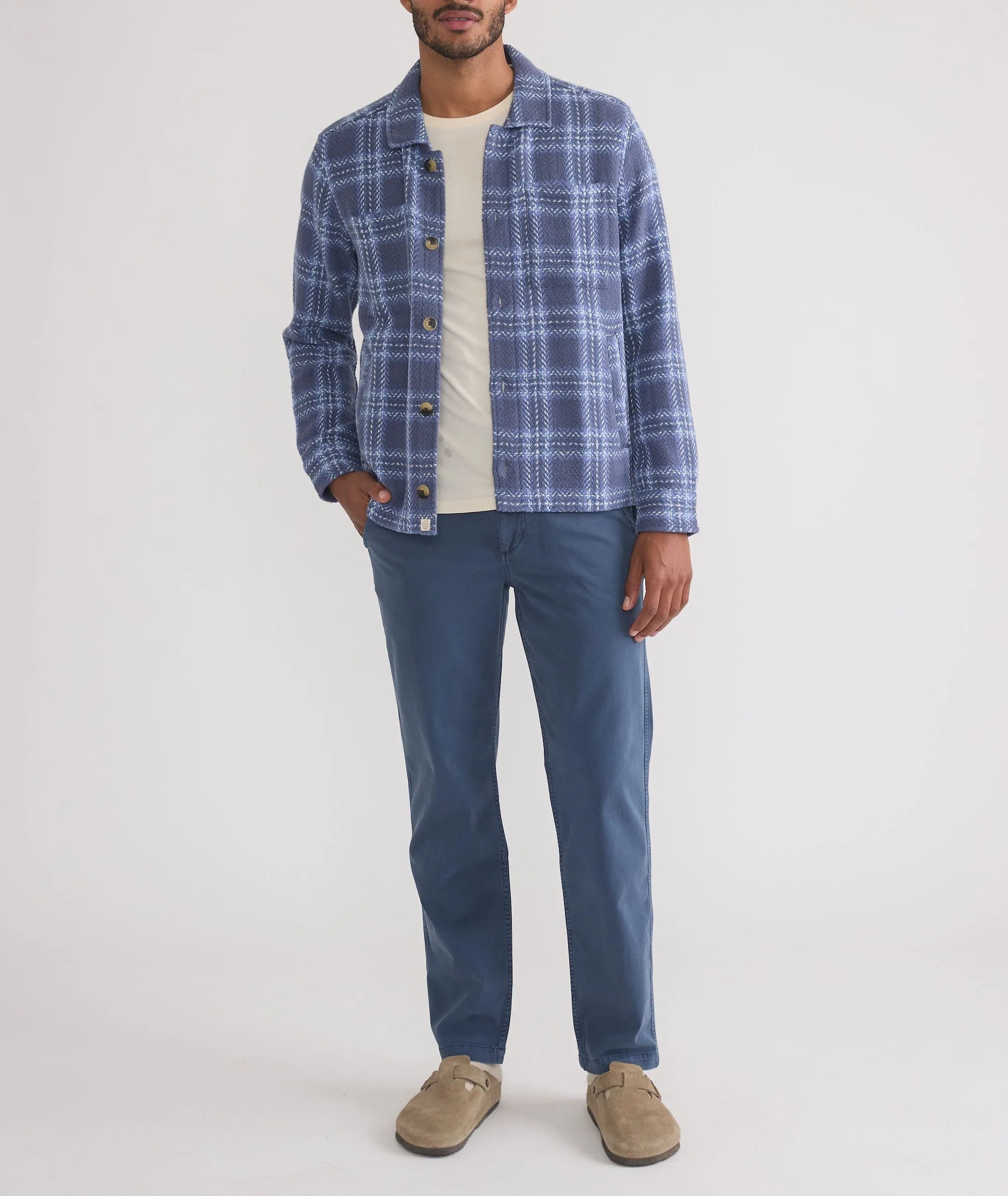 Textured Herringbone Overshirt