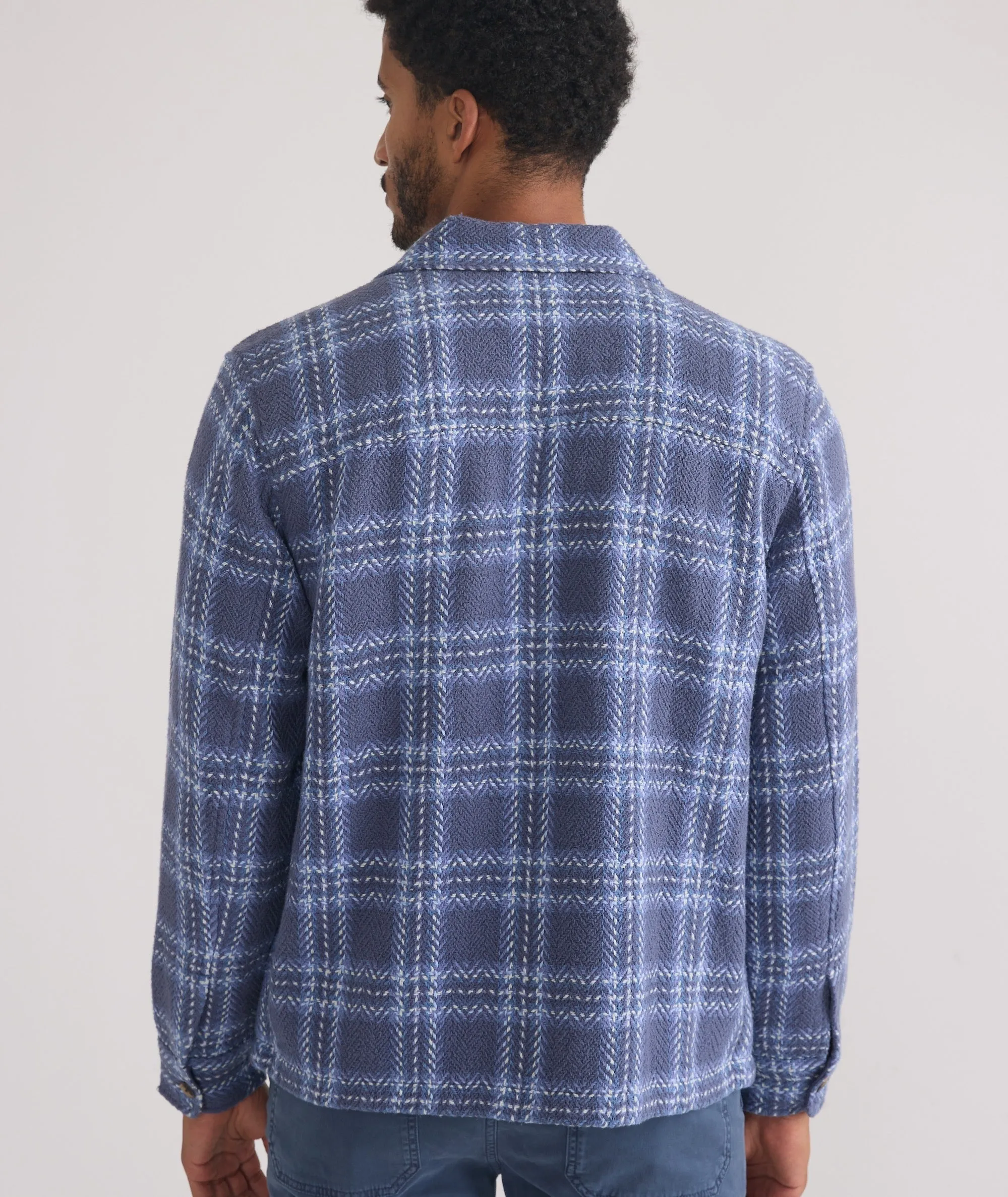 Textured Herringbone Overshirt
