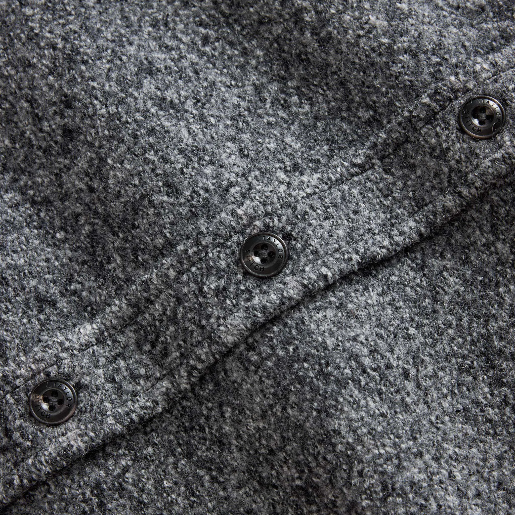 The Connor Overshirt in Heather Ash Boucle