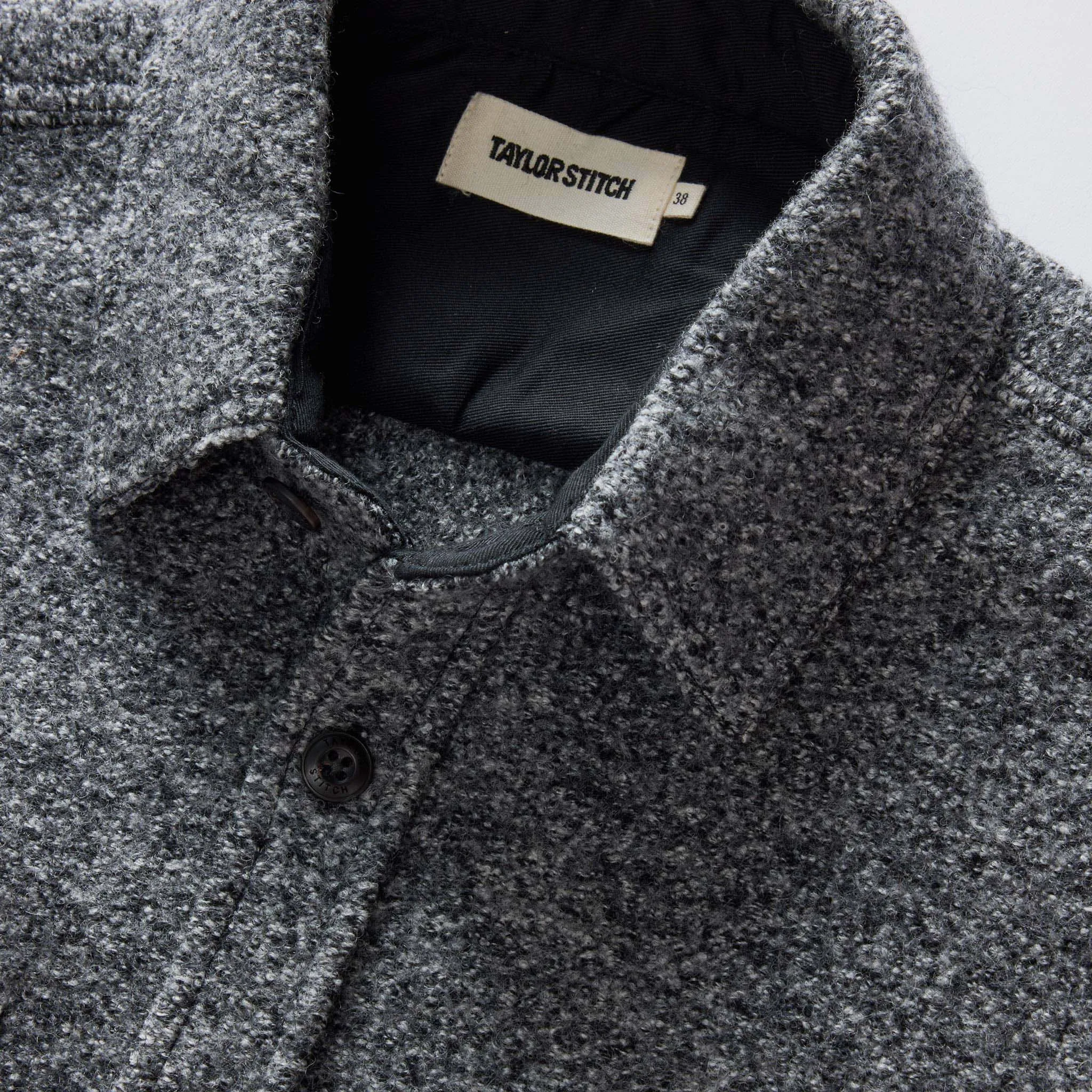 The Connor Overshirt in Heather Ash Boucle