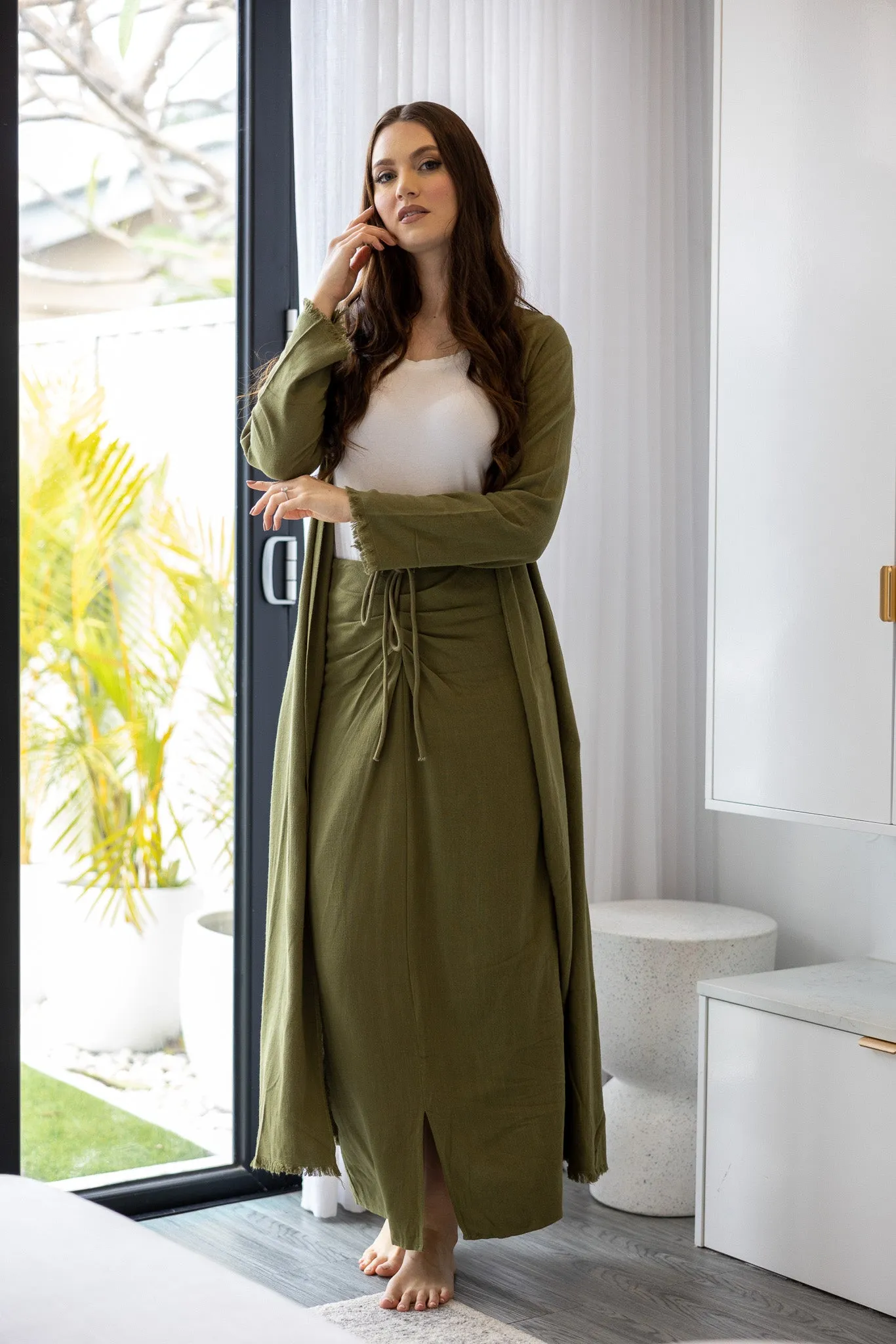 The Crescent Shivani Tie Cardigan