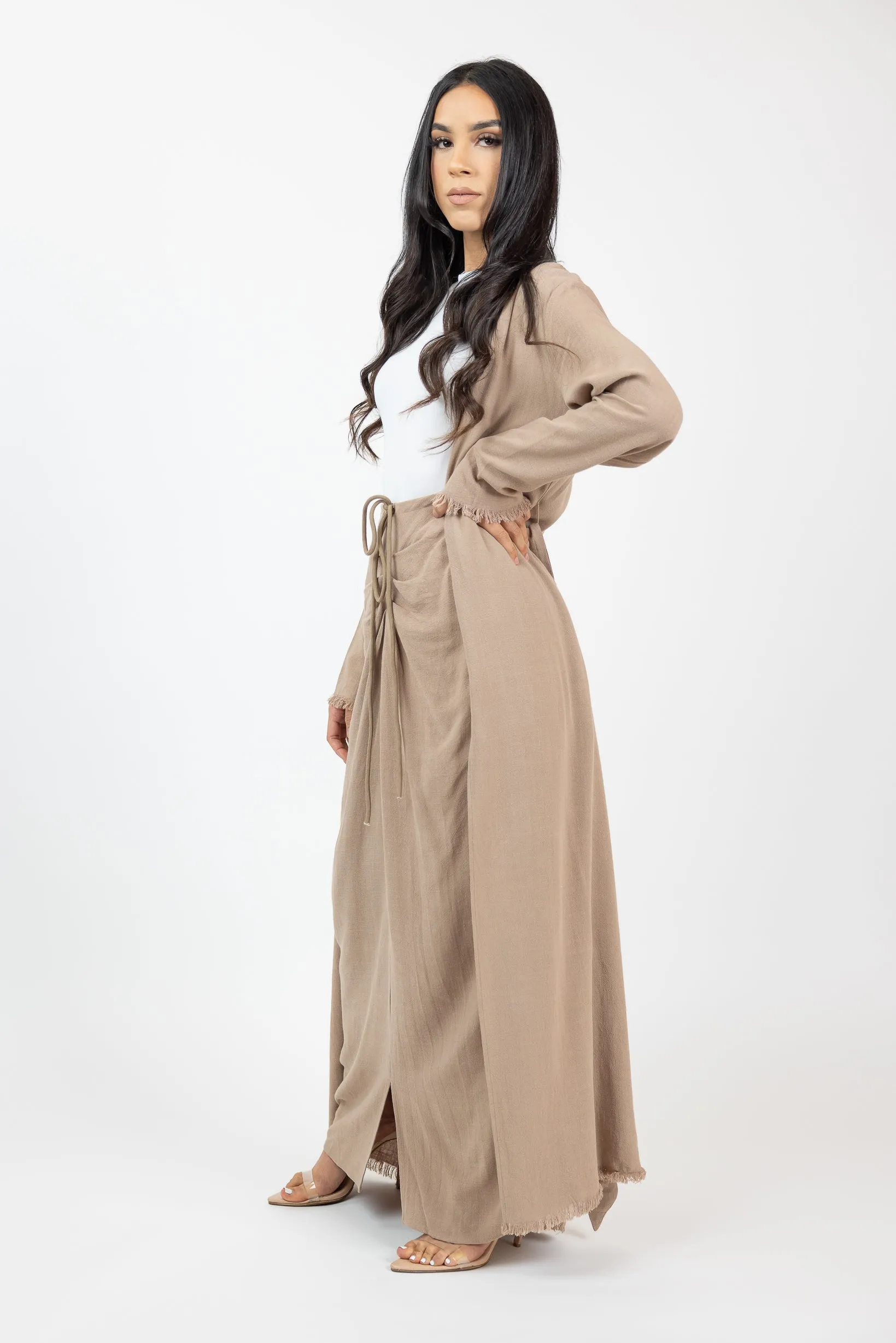 The Crescent Shivani Tie Cardigan
