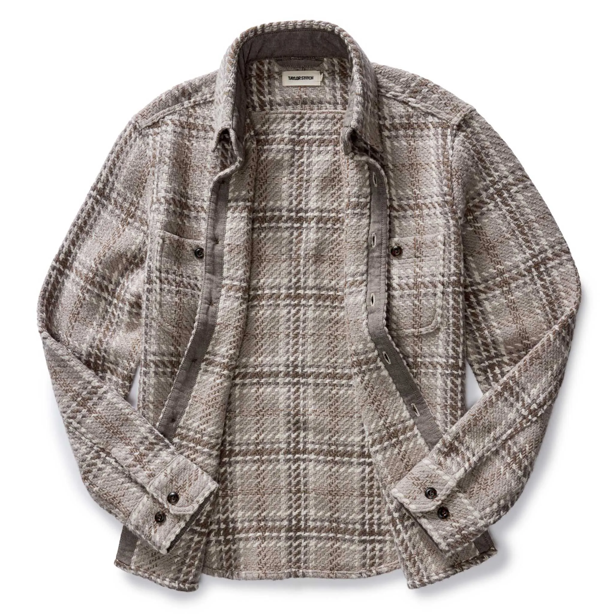 The Cutter Overshirt in Grey Plaid