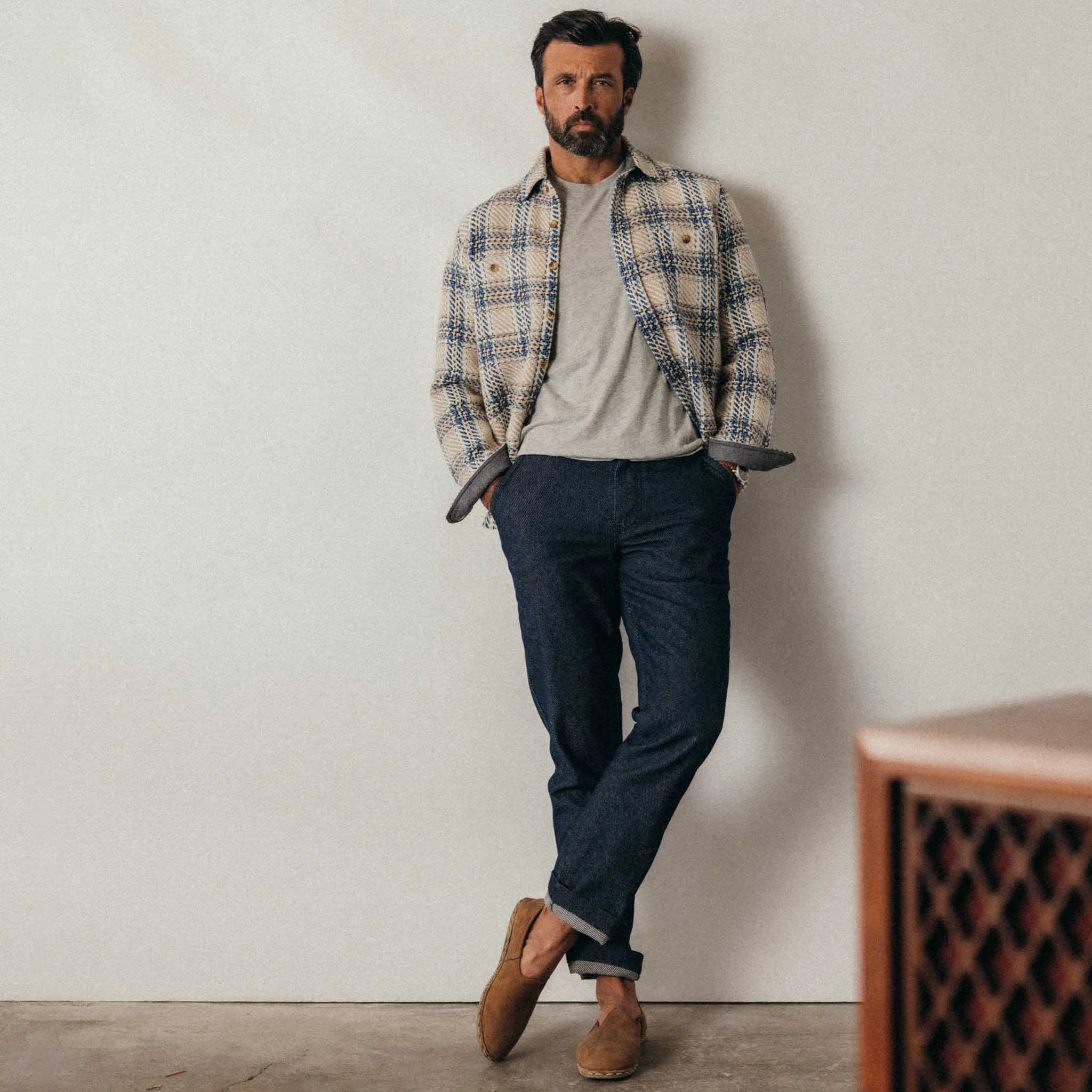 The Cutter Overshirt in Sandbar Plaid