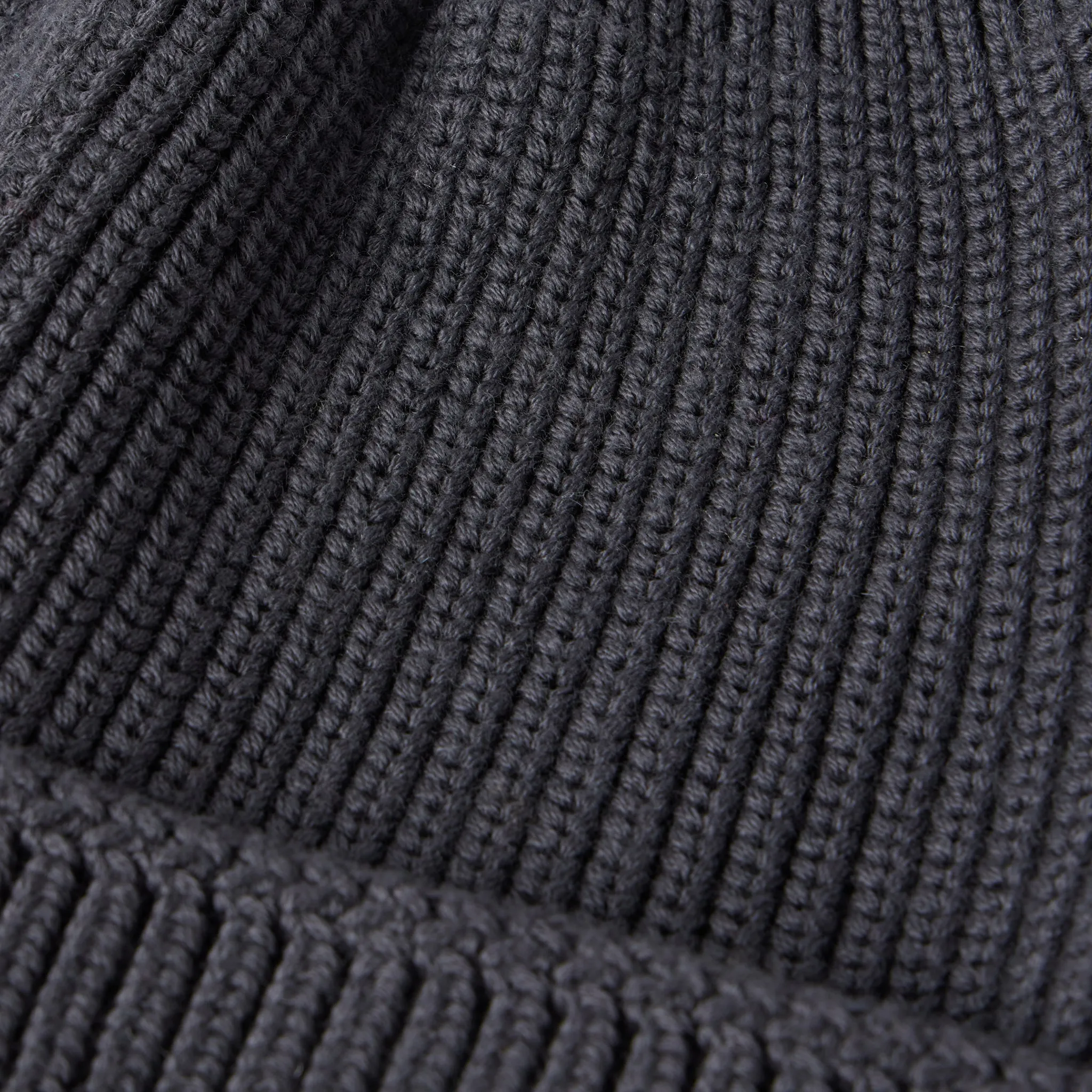 The Rib Beanie in Granite