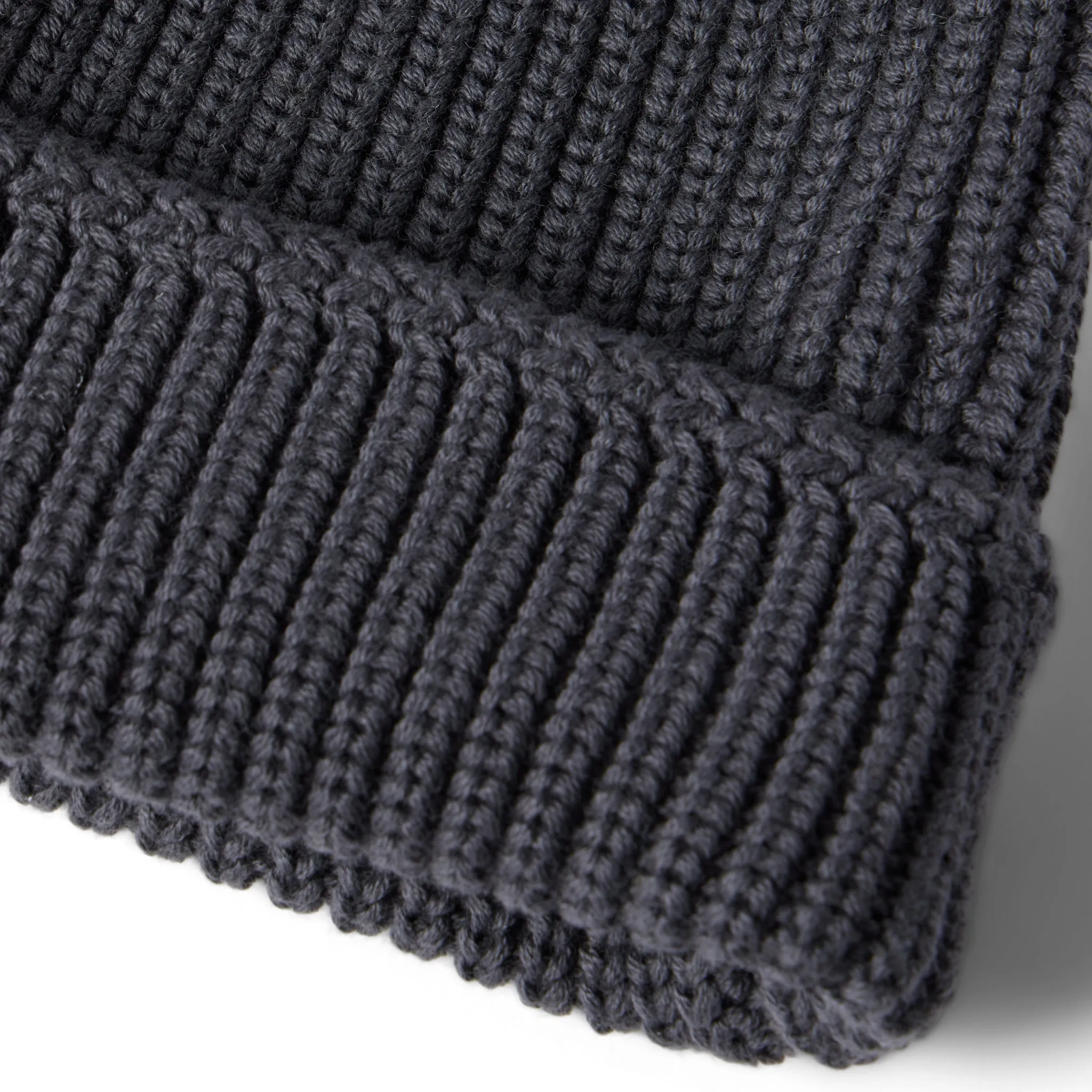 The Rib Beanie in Granite