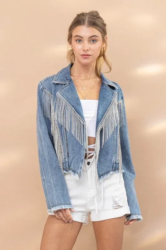 The Underwood Rhinestone Denim Jacket
