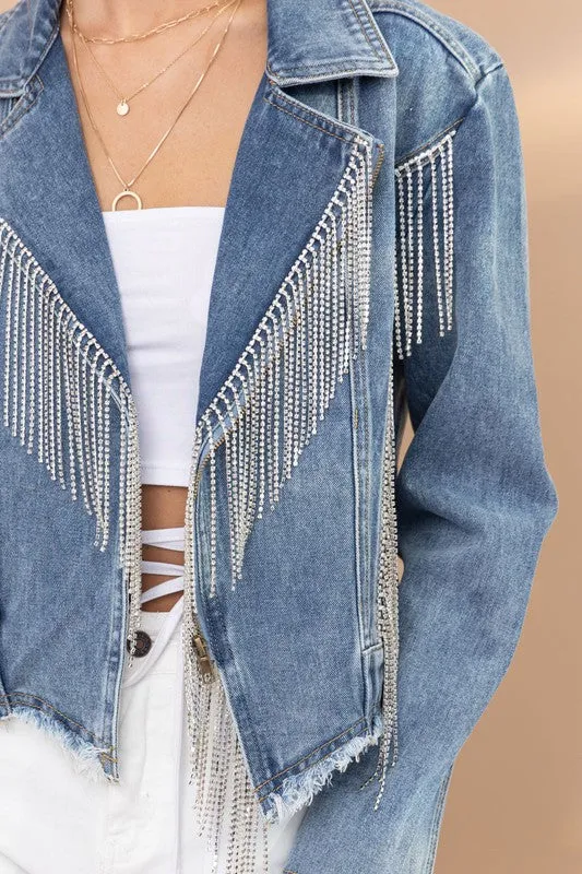 The Underwood Rhinestone Denim Jacket