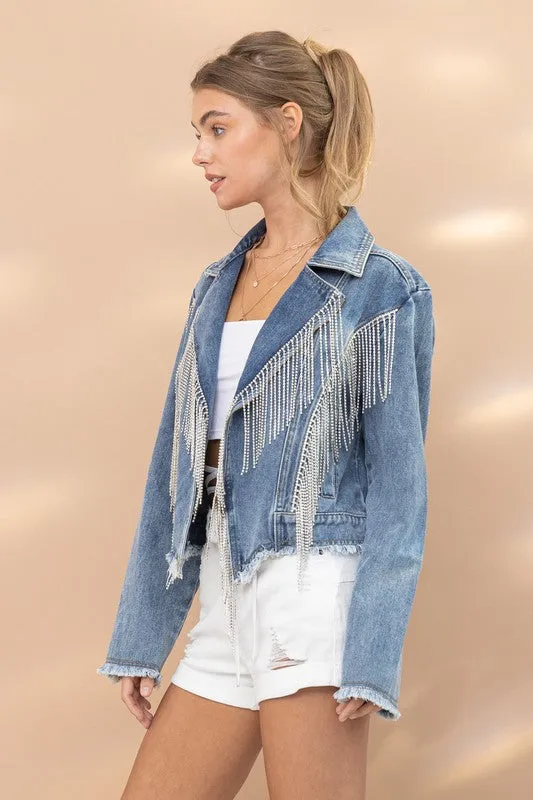 The Underwood Rhinestone Denim Jacket
