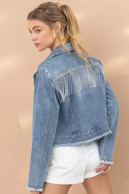 The Underwood Rhinestone Denim Jacket