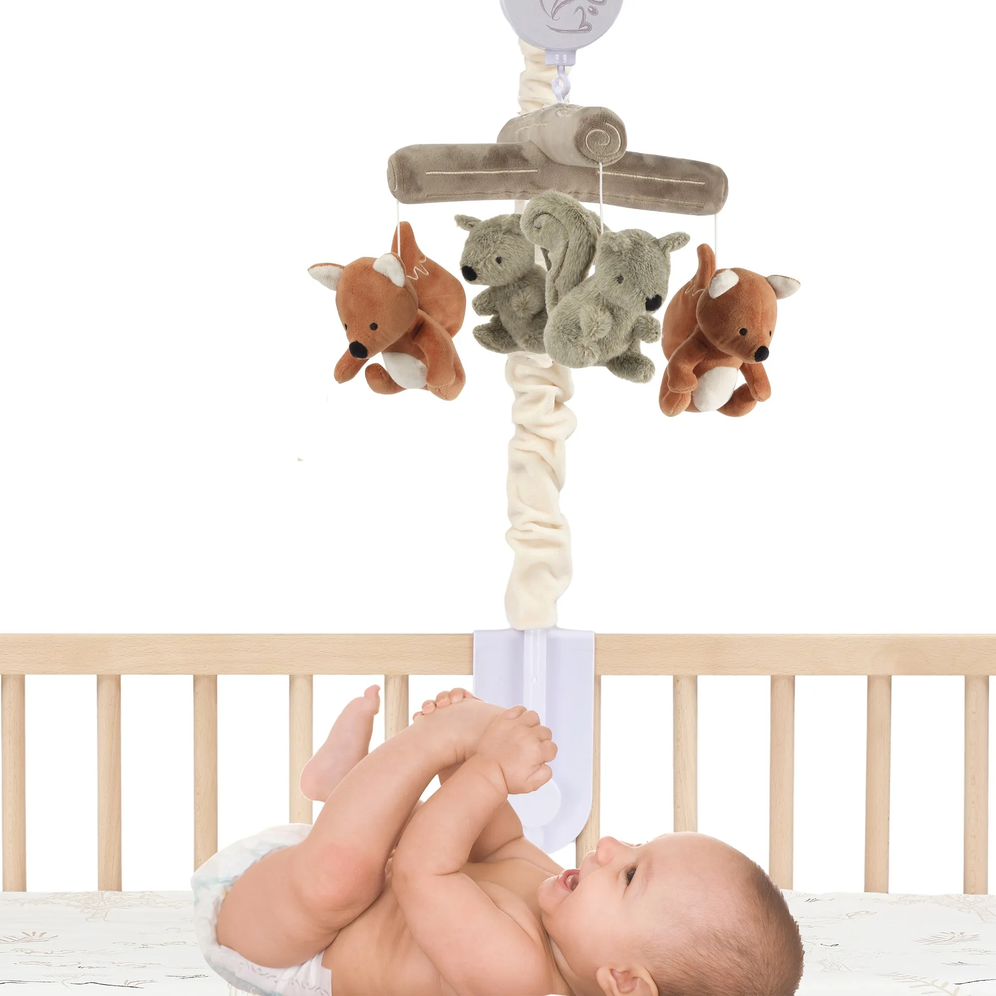 Treetop Fox Musical Baby Crib Mobile