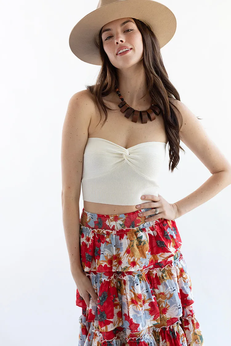 Twist Knot Bandeau Top