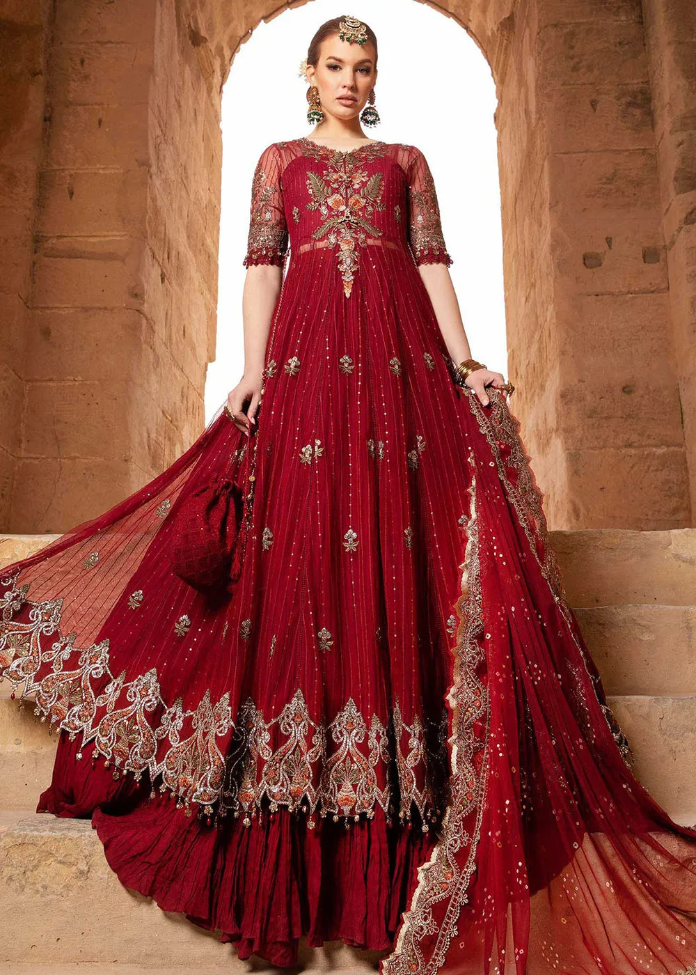 Unstitched Voyage a' Luxe Lawn '24 by Maria B | D-2403-B