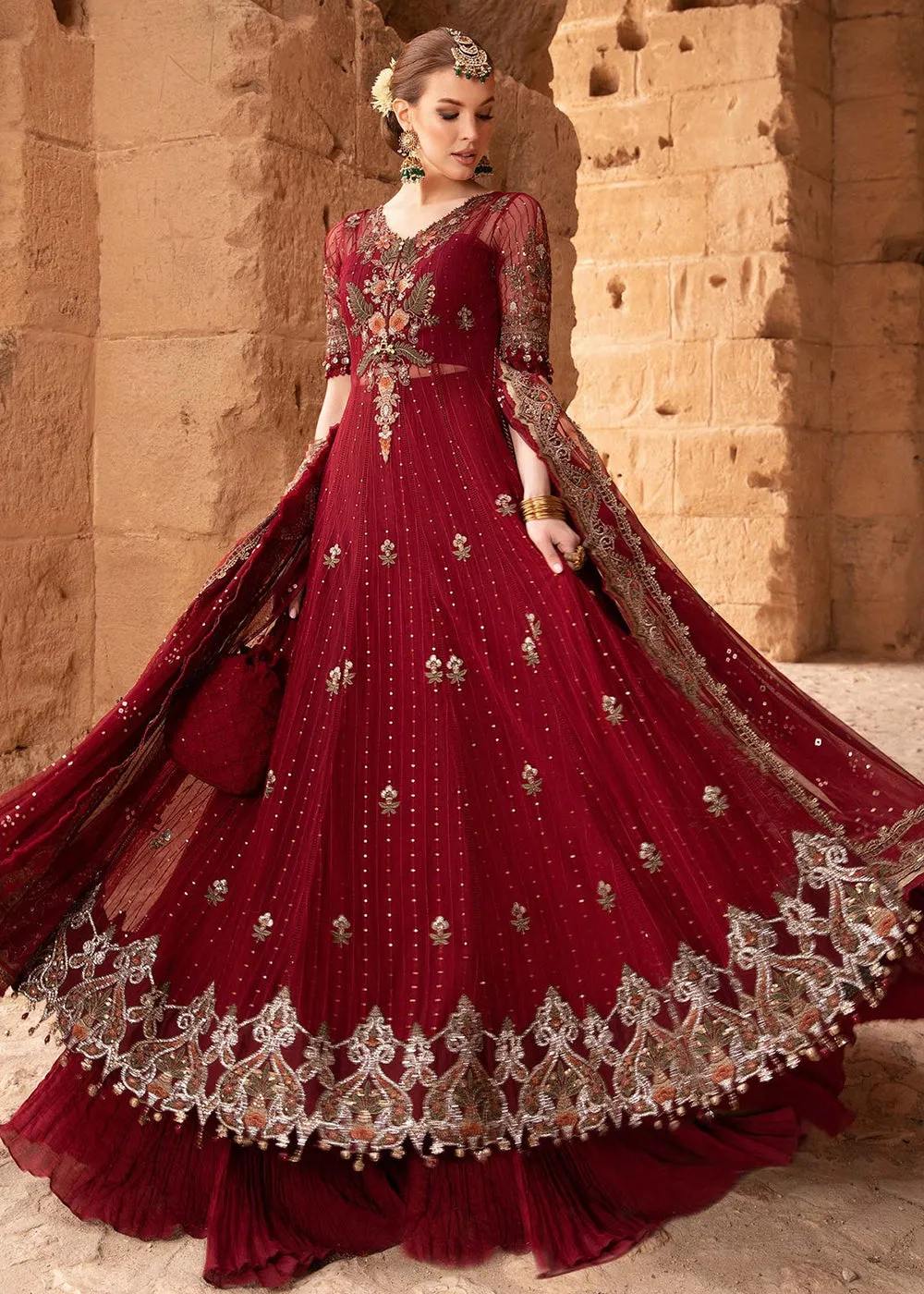 Unstitched Voyage a' Luxe Lawn '24 by Maria B | D-2403-B