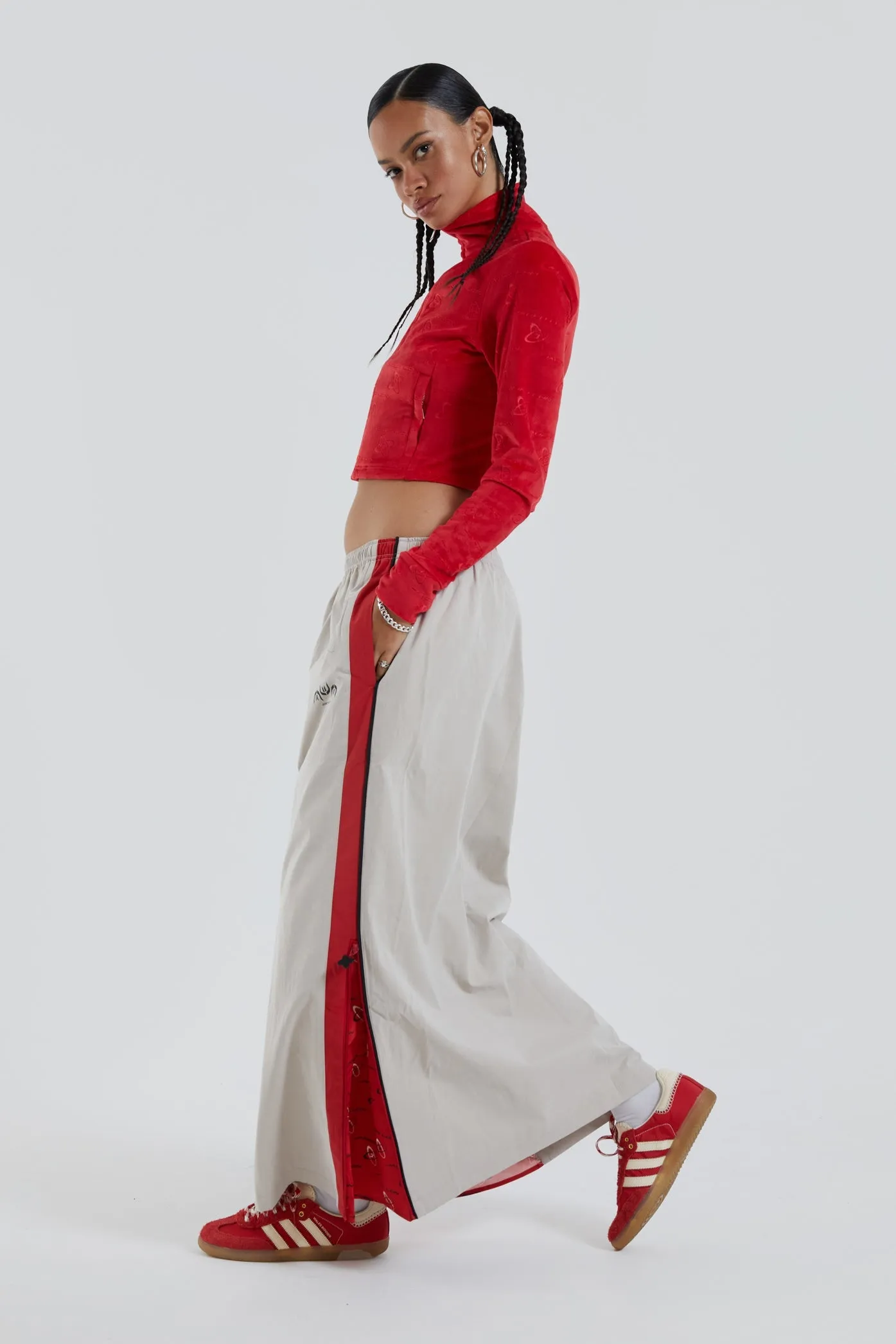 Uptown Windbreaker Maxi Skirt