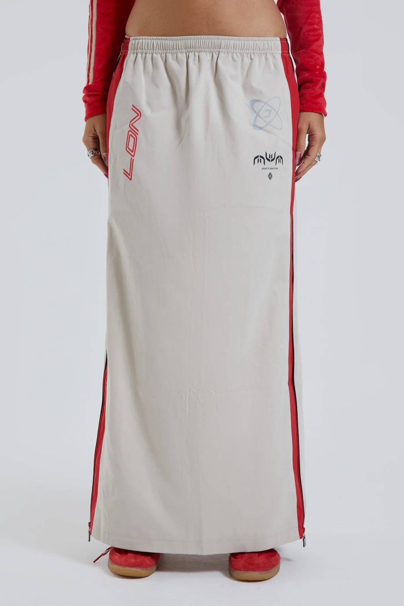 Uptown Windbreaker Maxi Skirt