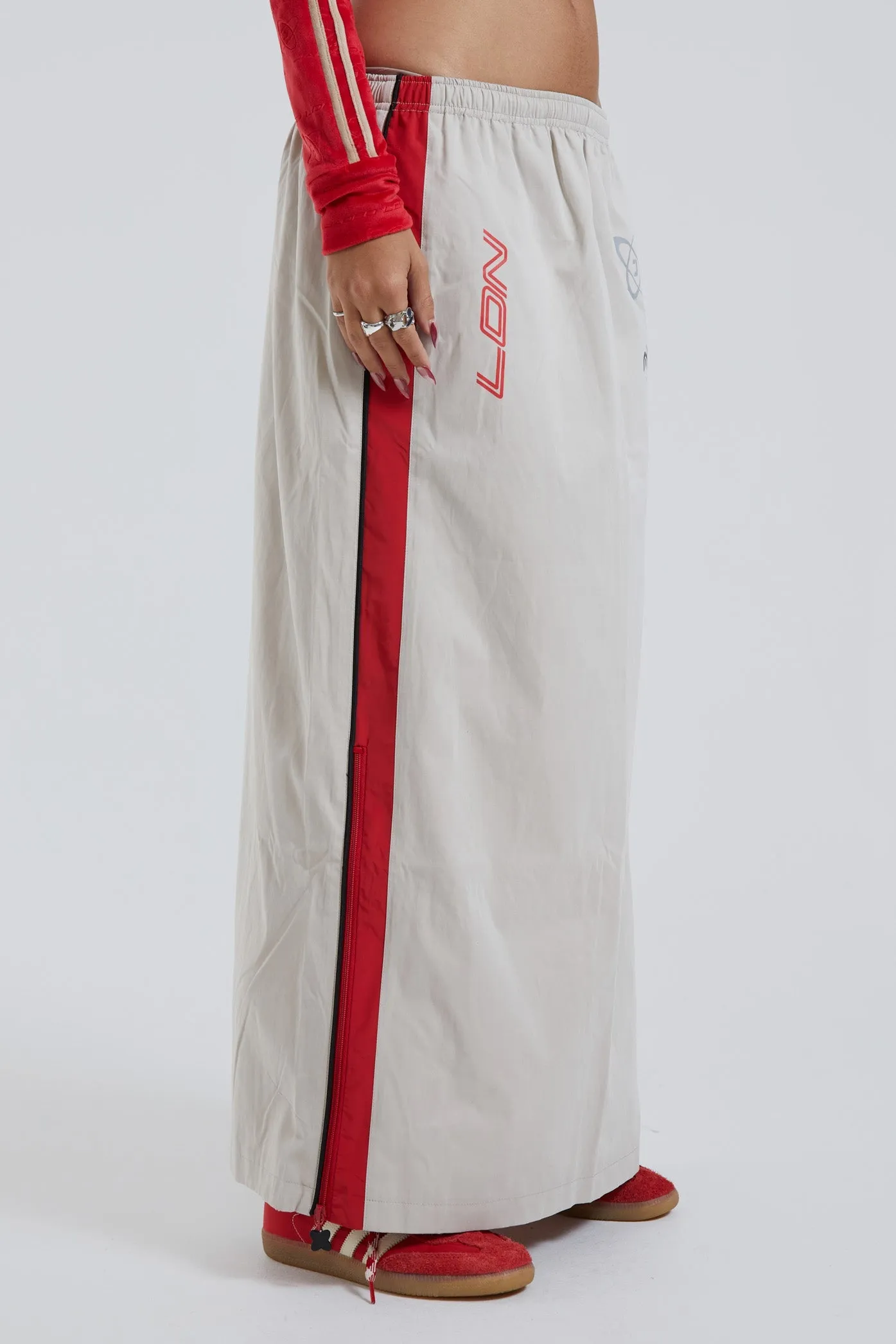 Uptown Windbreaker Maxi Skirt