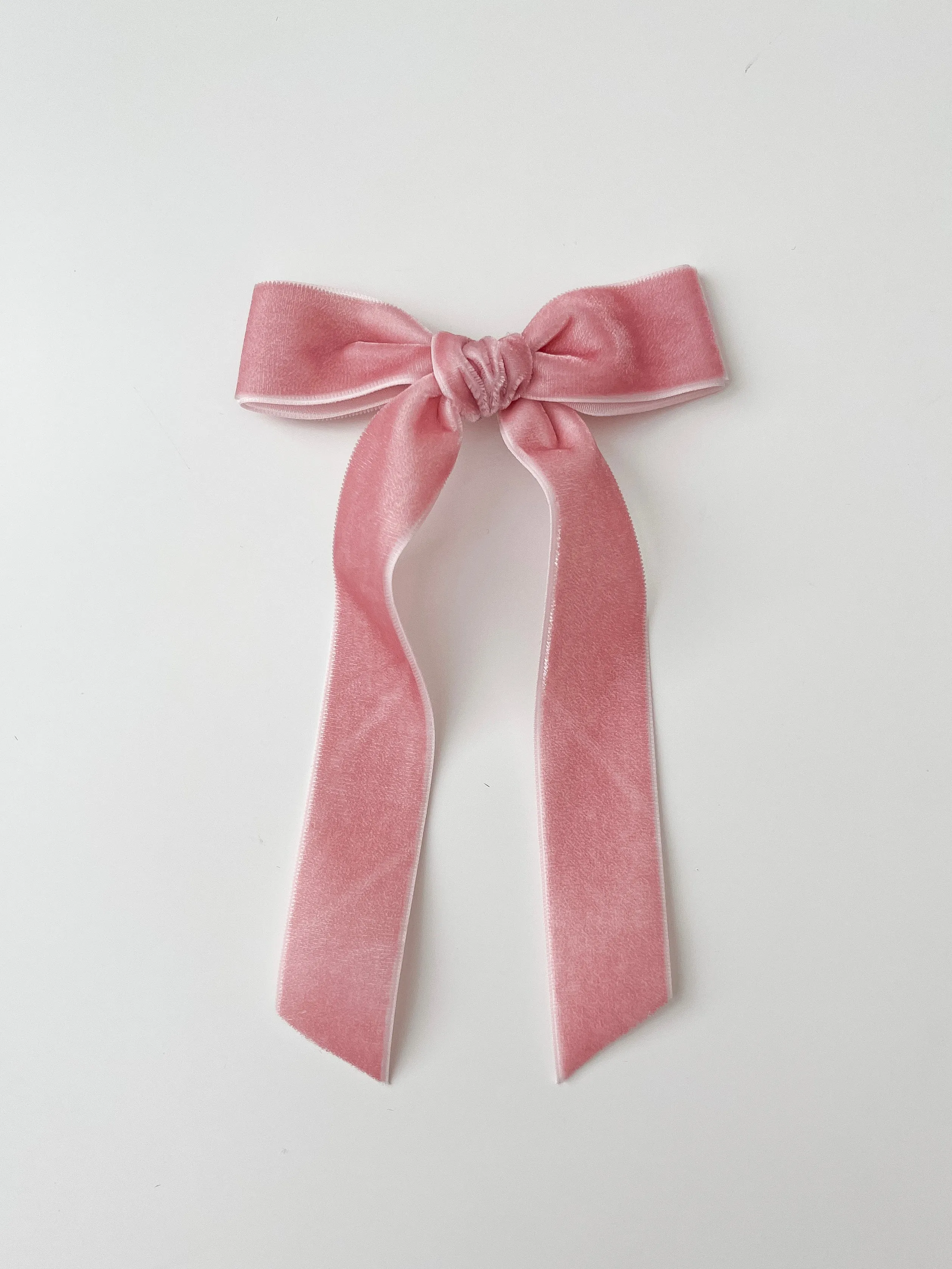 Velvet Ribbon Bow | Dusty Rose