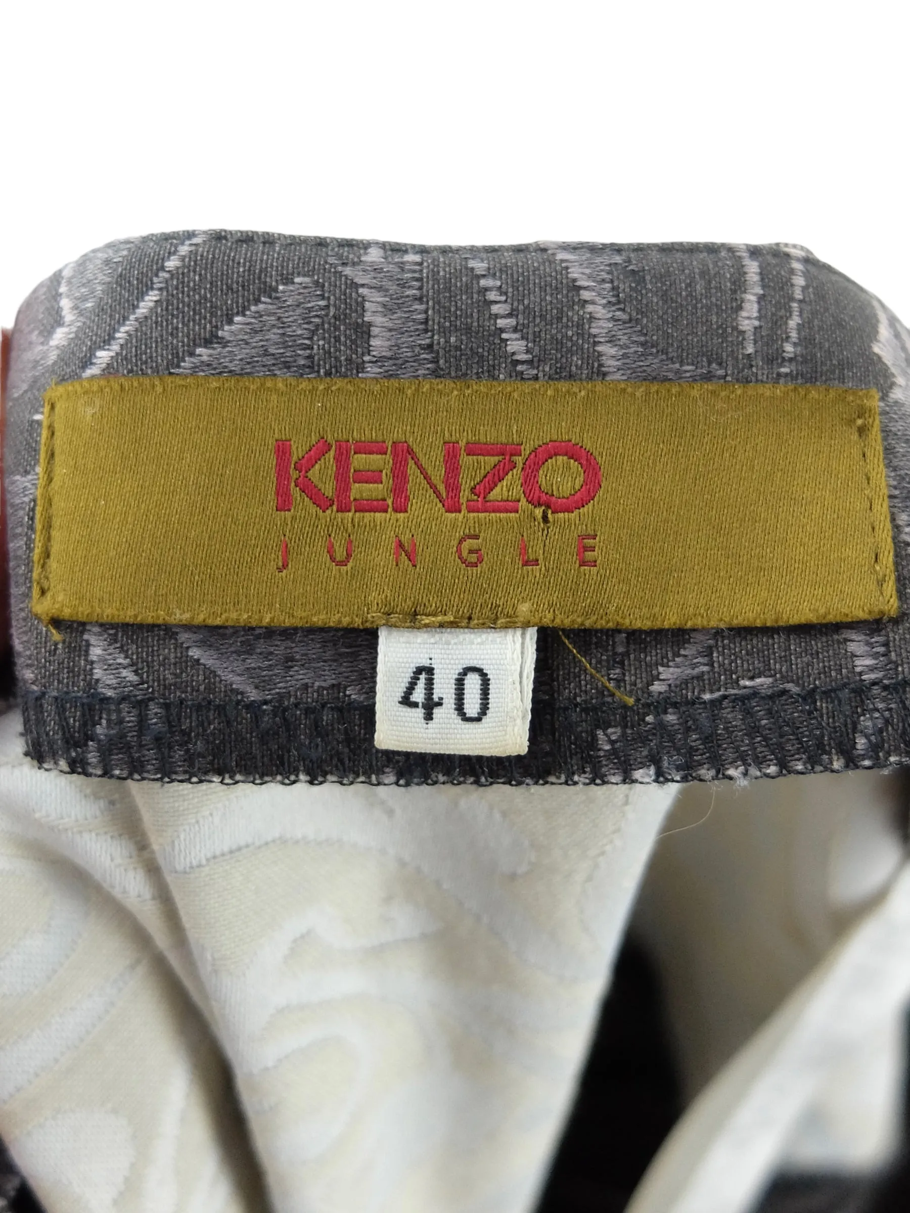 Vintage 2000s Y2K Kenzo Jungle Wool Blend Chic Grey Full Circle Floor Length Maxi Skirt | 32 Inch Waist