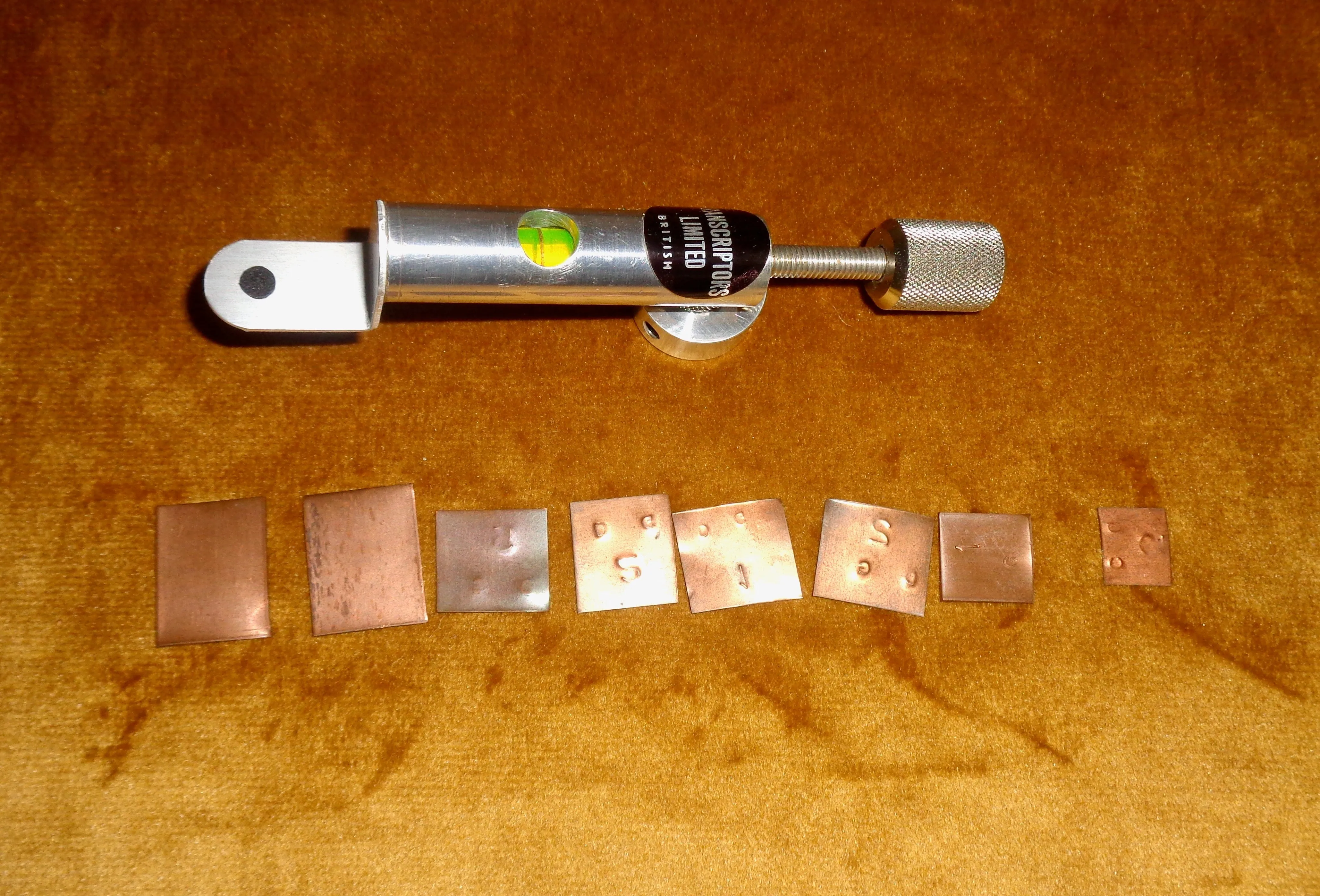 Vintage Transcriptor Stylus Scales For Measuring Pressure Of A Pick Up / Tone Arm