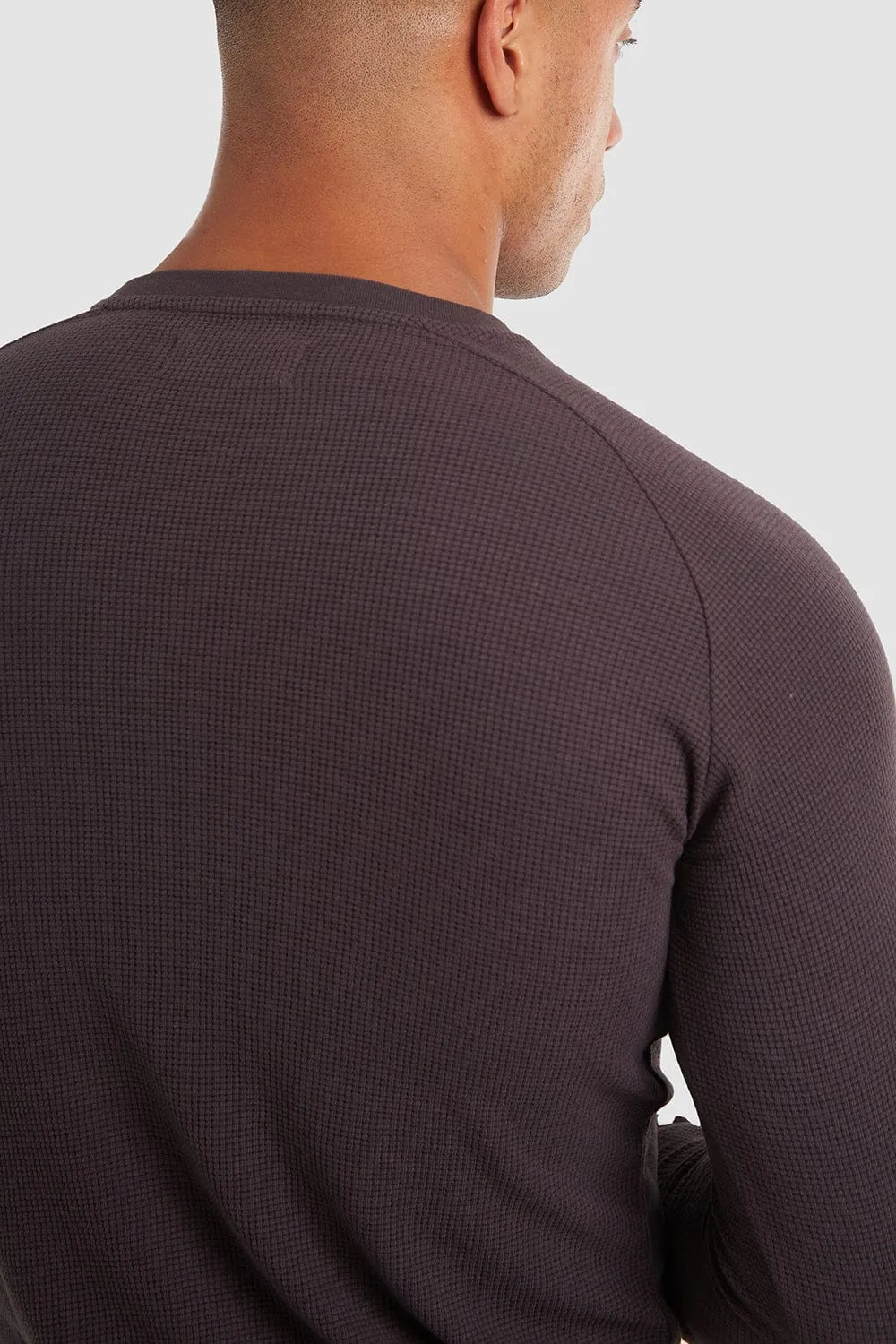 Waffle T-Shirt in Dark Lead